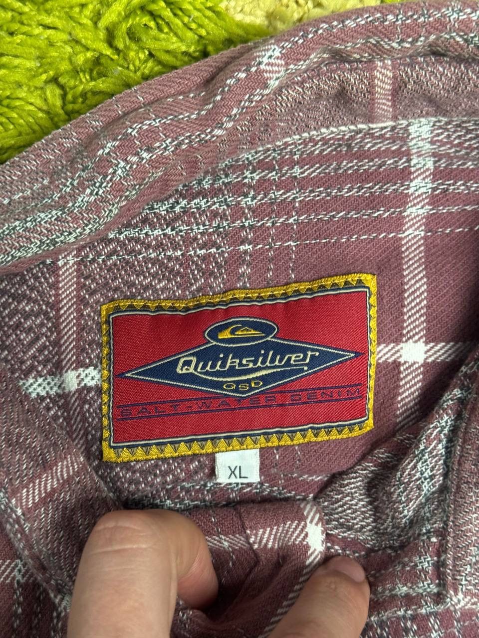 Quicksilver Vintage Quicksilver distressed bleached flannel shirt Size US XL / EU 56 / 4 - 7 Thumbnail