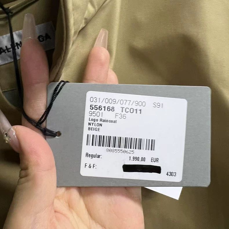 Balenciaga Balenciaga size 36 White Label Beige Hooded Logo Lettering Size S / US 4 / IT 40 - 5 Thumbnail
