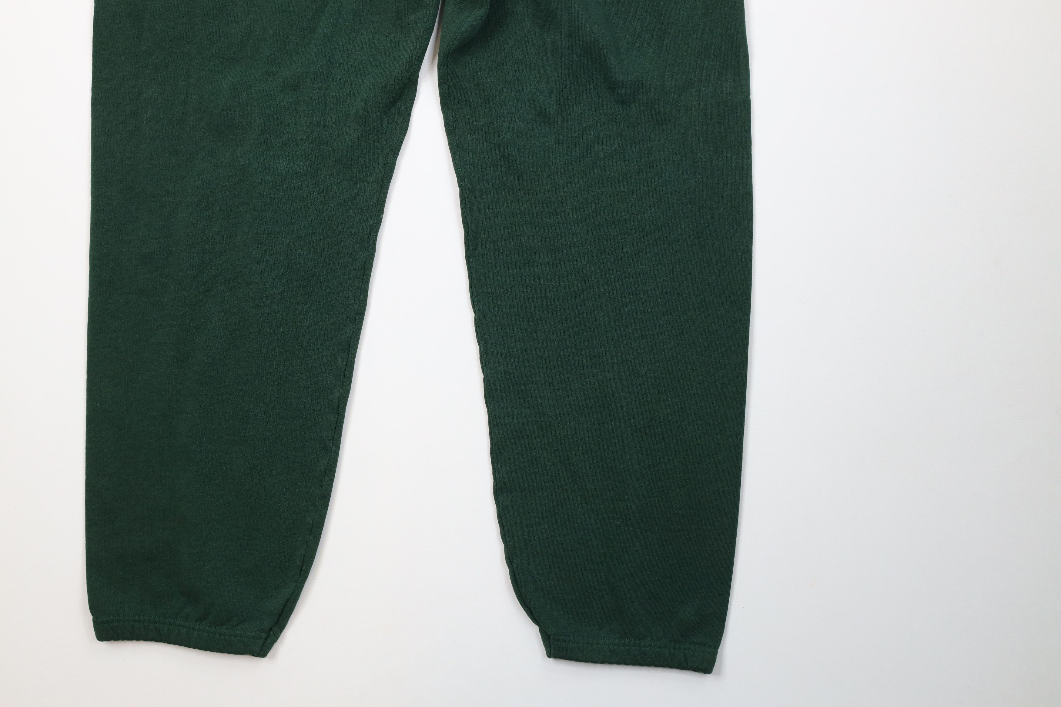 Vintage Vintage 90s Streetwear Blank Sweatpants Joggers Dark Green Size US 36 / EU 52 - 13 Thumbnail