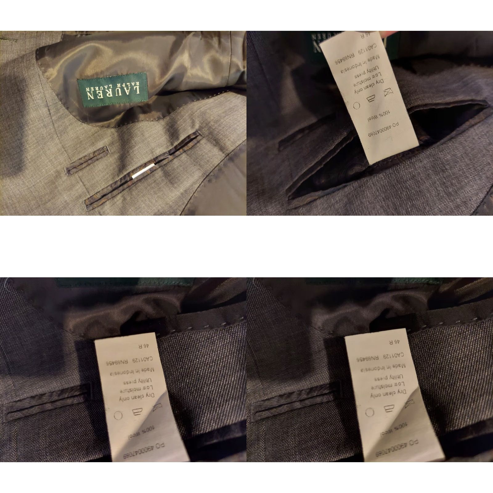 Polo Ralph Lauren Polo Ralph Lauren Mens Suit 46R Wool Gray 2 Piece Man Regular Size 46 Wool Suit Bain? Size US XXL / EU 58 / 5 - 8 Thumbnail