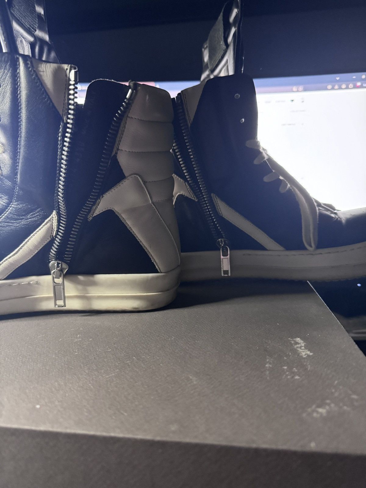 Rick Owens Jumbo Lace Padded Sneaker Low Amethyst Milk