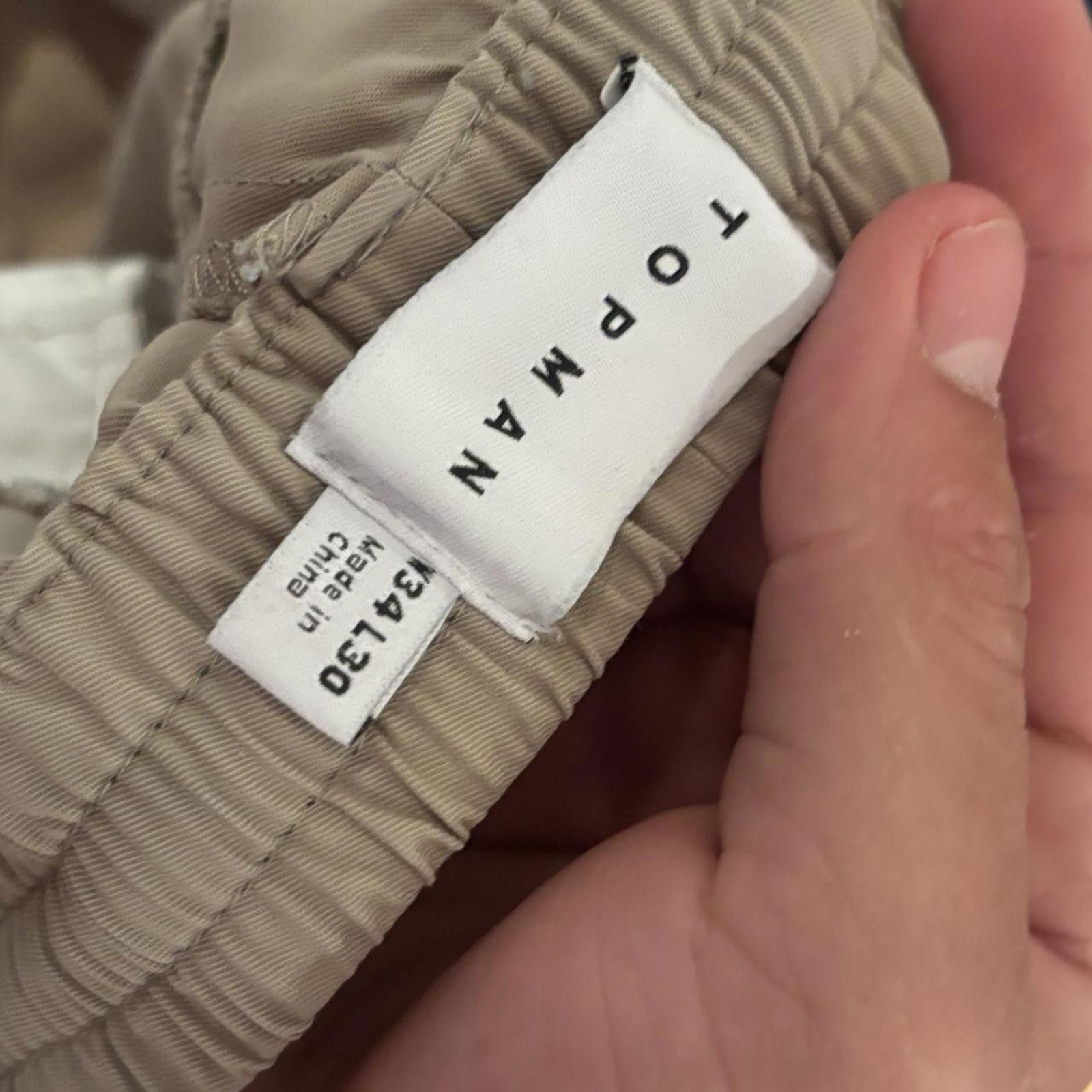 Topman Topman Tapered Khaki Joggers Size US 32 / EU 48 - 4 Thumbnail