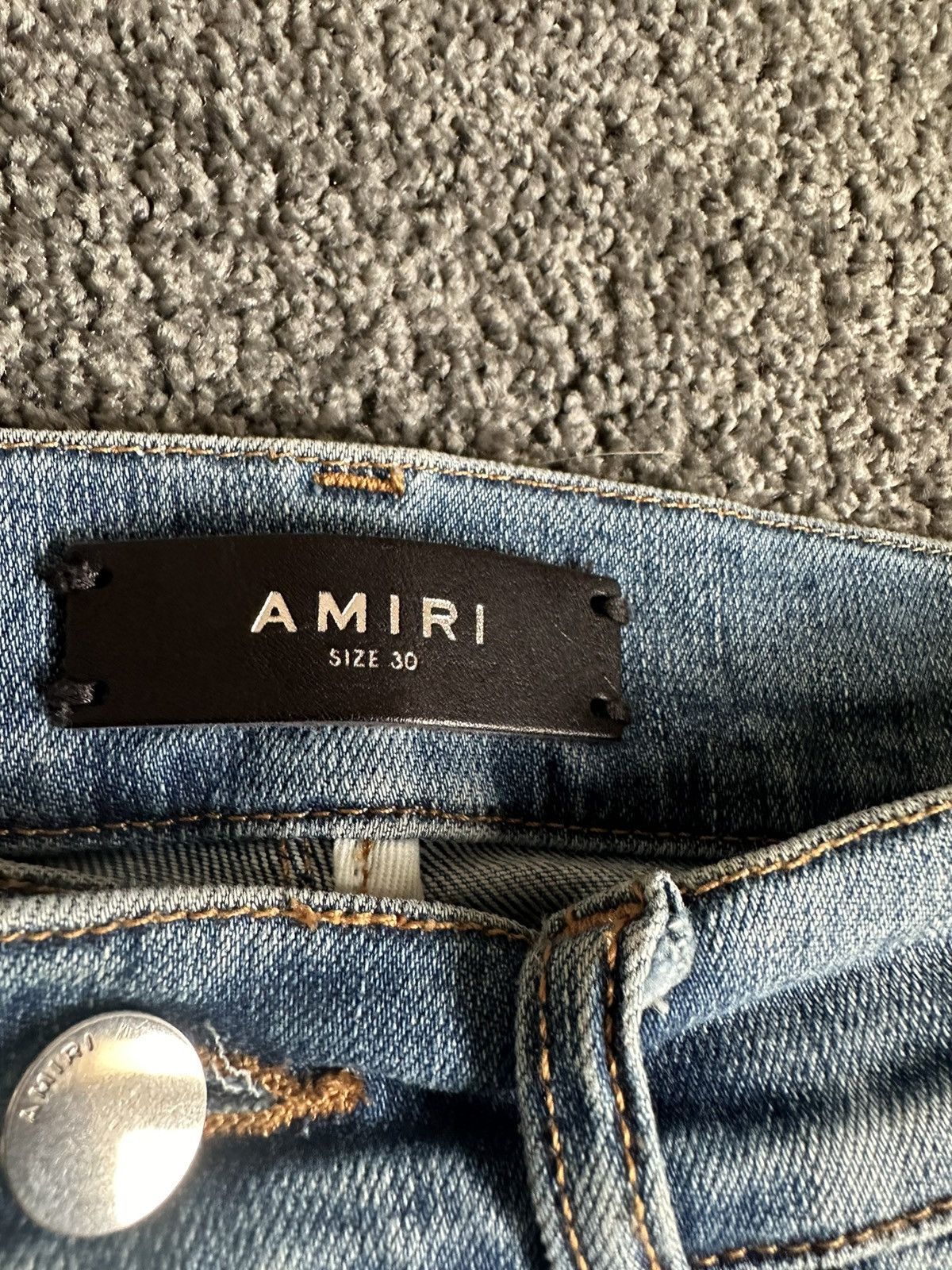 Amiri Amiri Blue Ripped Jeans Size US 30 / EU 46 - 4 Thumbnail