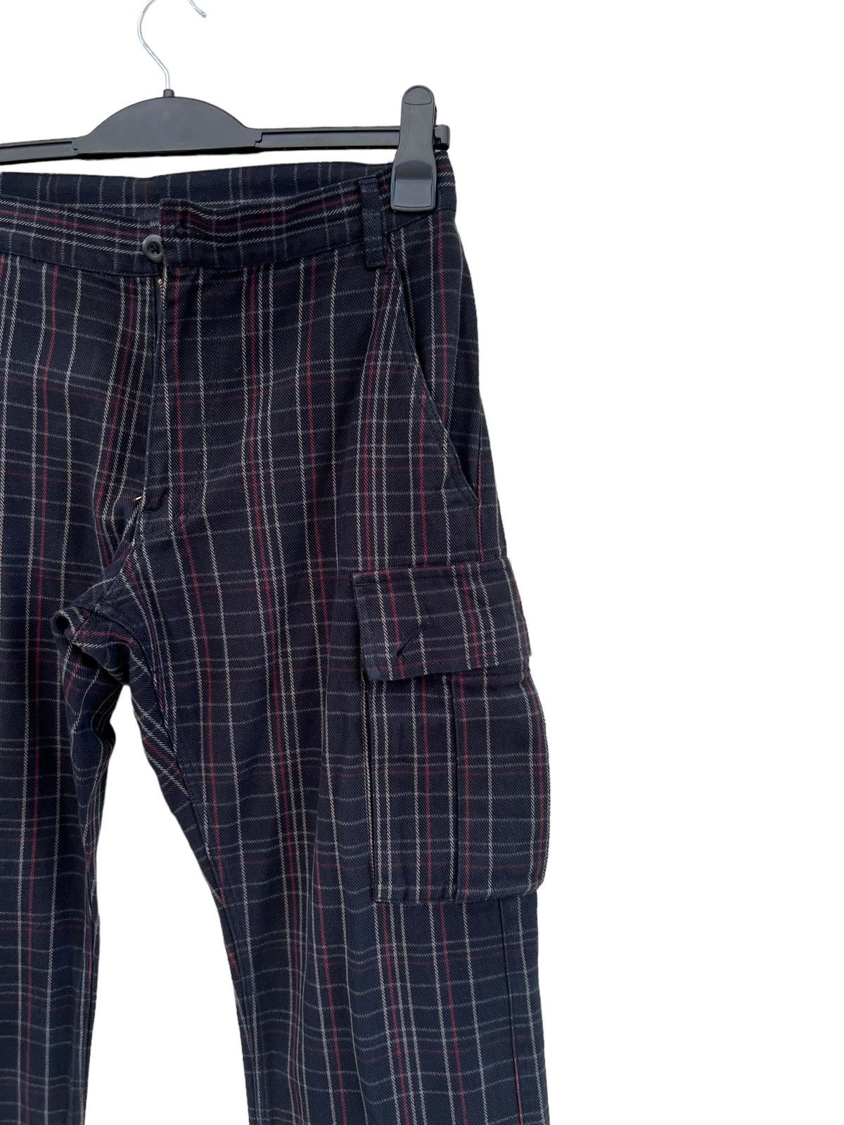 PPFM Vintage PPFM Checks Adjustable Hem Cargo Trouser Pant Size US 30 / EU 46 - 10 Thumbnail