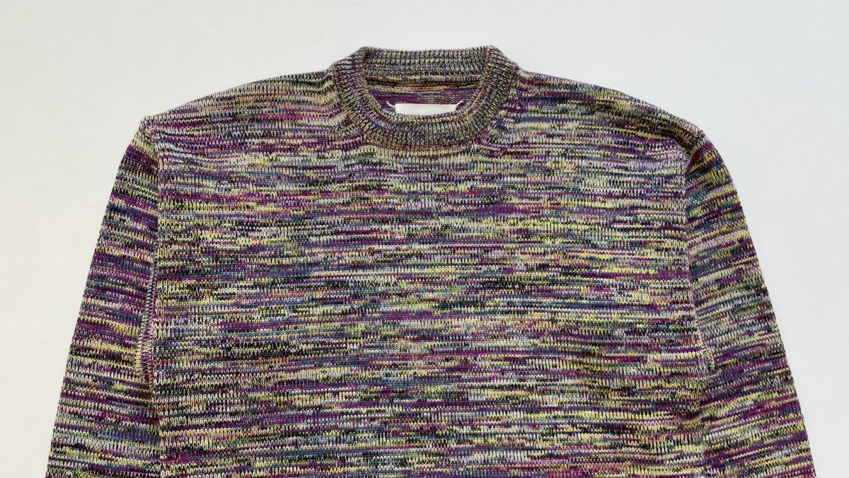 Maison Margiela A/W 13 ‘Multicoloured Static Wool’ Sweater Size US M / EU 48-50 / 2 - 2 Thumbnail