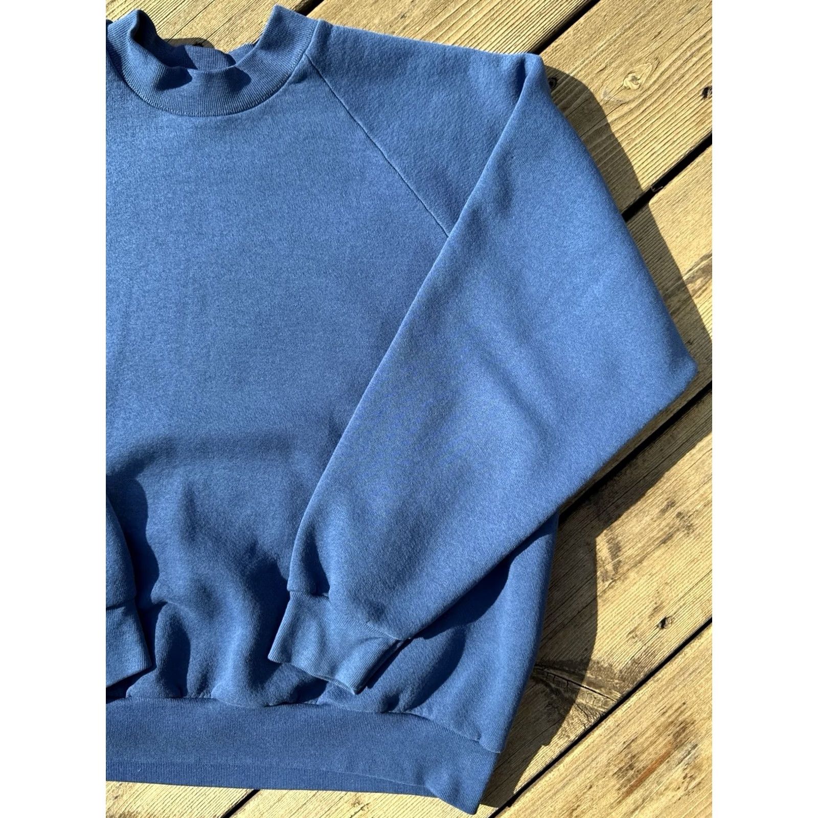 Fruit Of The Loom VINTAGE Fruit of the Loom Sweatshirt Crewneck Blue XL 90s Pullover Men Size US XL / EU 56 / 4 - 3 Thumbnail