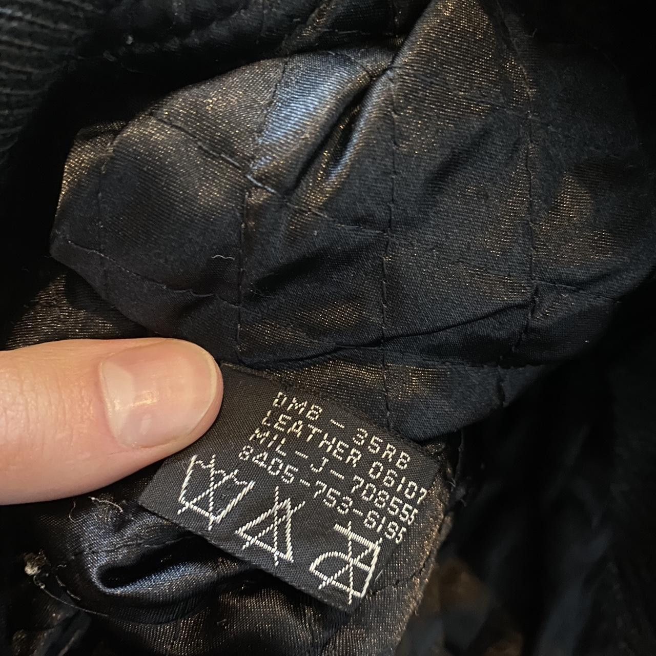 Diesel 80s Diesel Vintage Black 100% leather bomber jacket Size US L / EU 52-54 / 3 - 5 Thumbnail