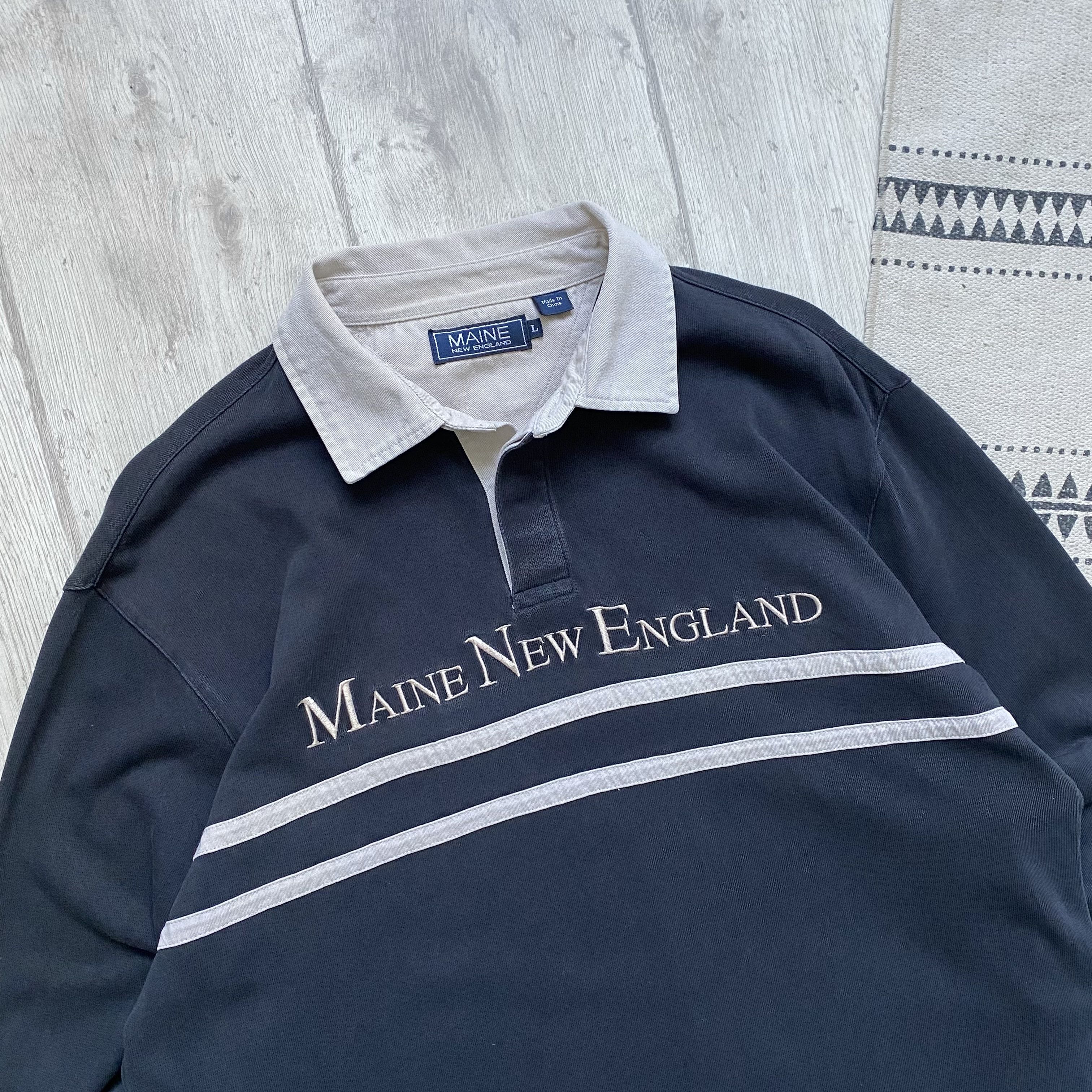 Polo Ralph Lauren Vintage 90s England Rugby shirt longsleeve Ralph Lauren vibe Size US L / EU 52-54 / 3 - 2 Thumbnail