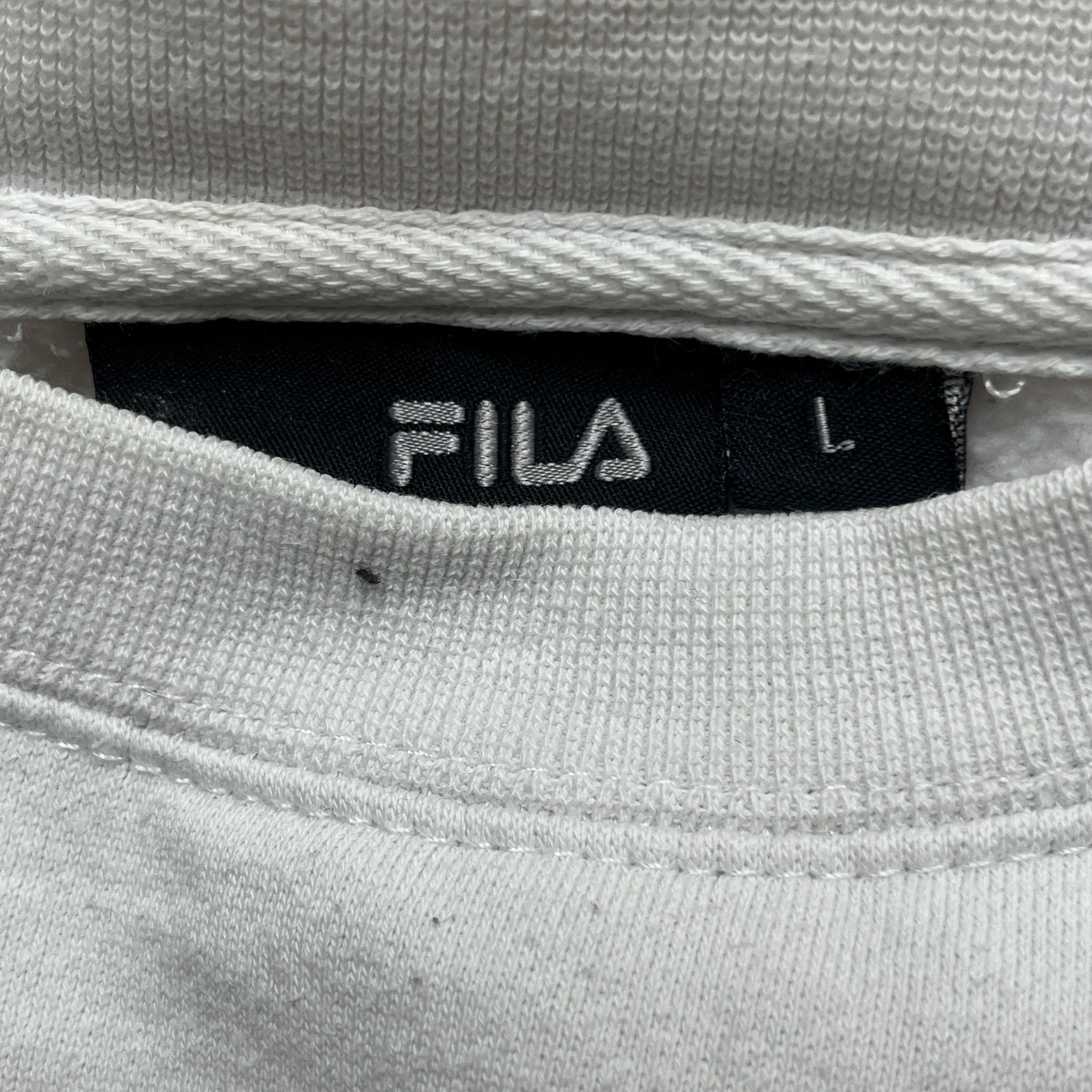 Fila Fila White Logo Sweatshirt Size US L / EU 52-54 / 3 - 6 Thumbnail