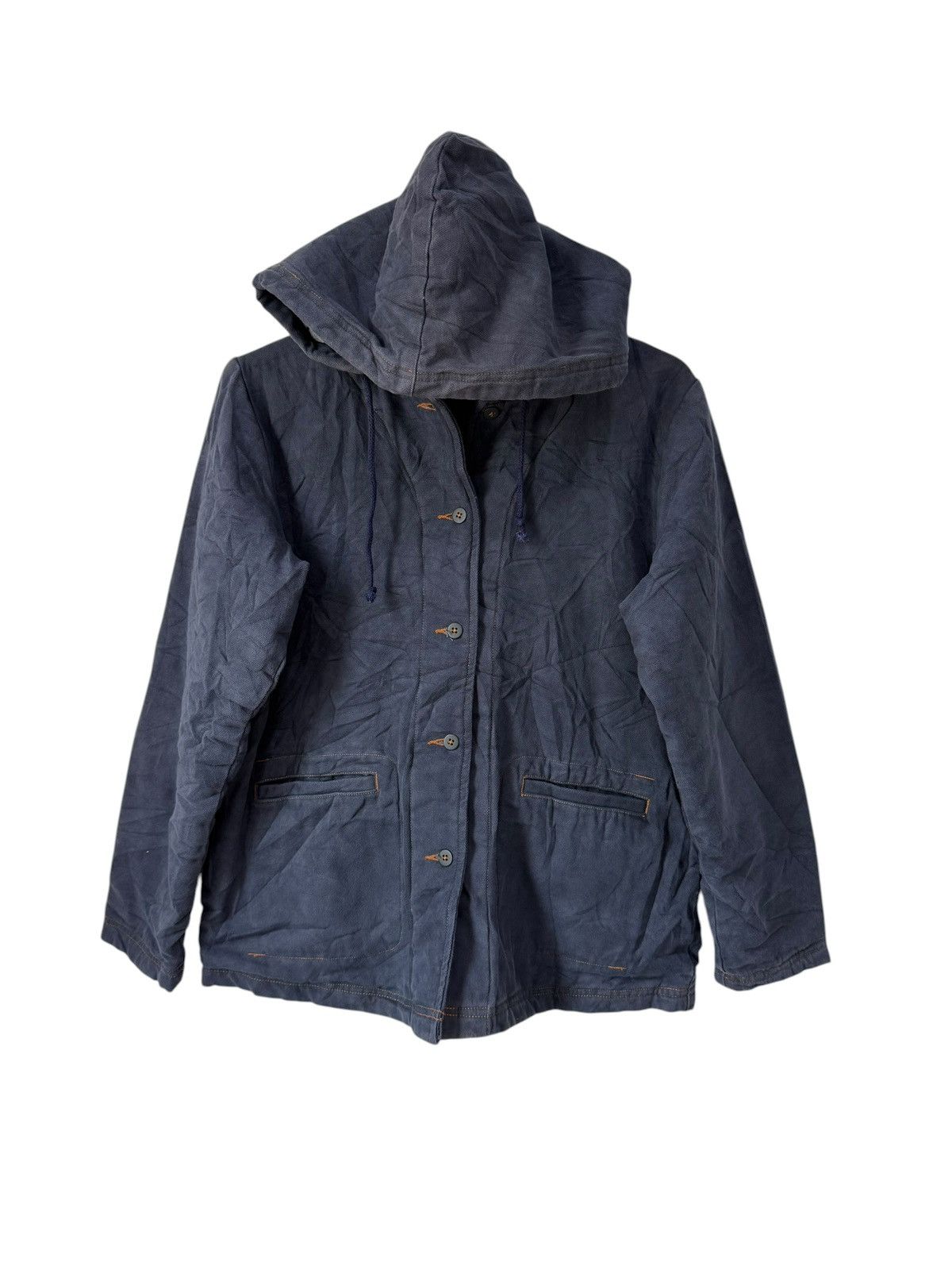 45rpm JAPANESE BRAND R Casual Jacket With Hoodies Button Canvas Size US M / EU 48-50 / 2 - 2 Thumbnail