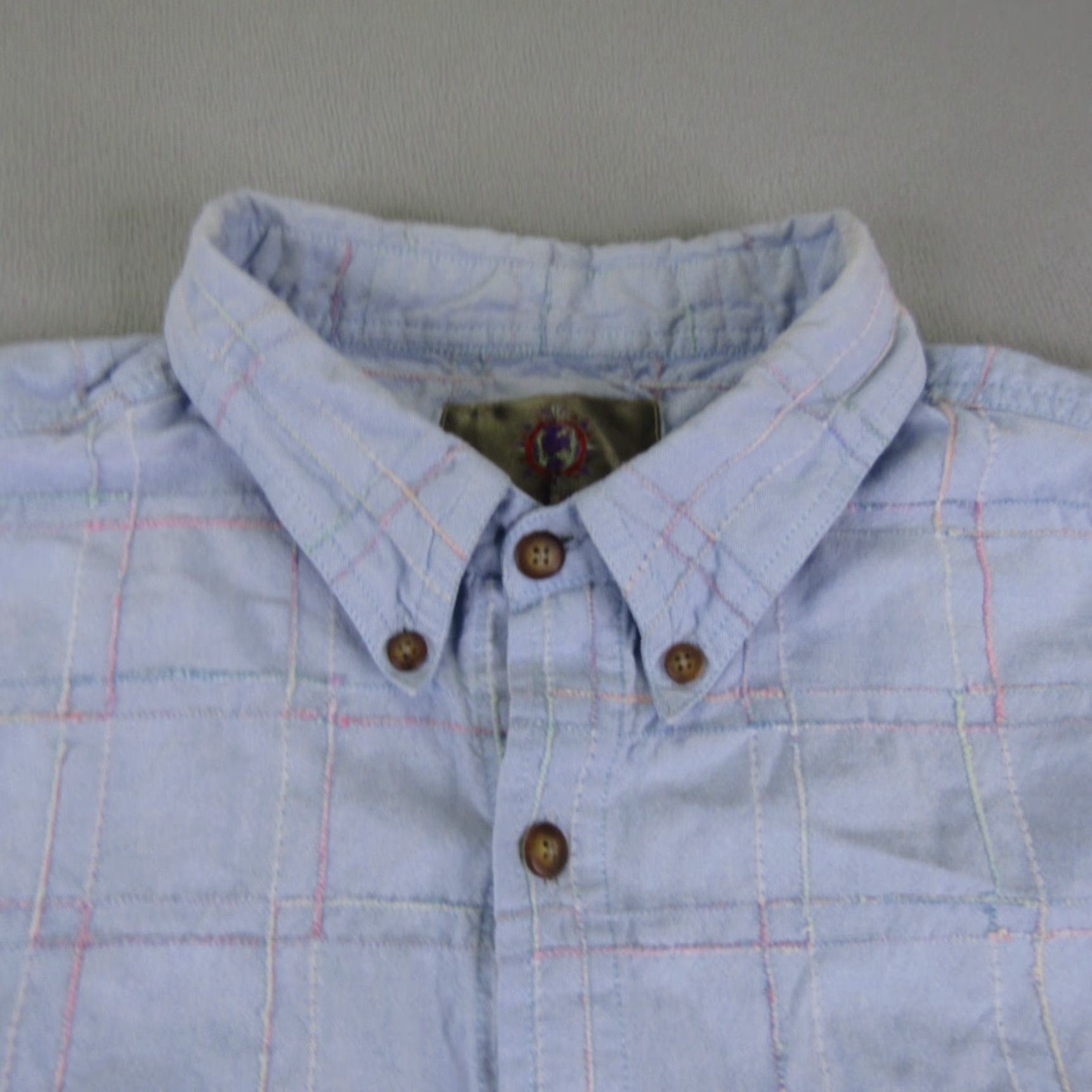 The Territory Ahead VINTAGE Territory Ahead Shirt Mens XL Blue Plaid Button-Up Casual Workwear 90s Theme Mens Size US XL / EU 56 / 4 - 2 Thumbnail