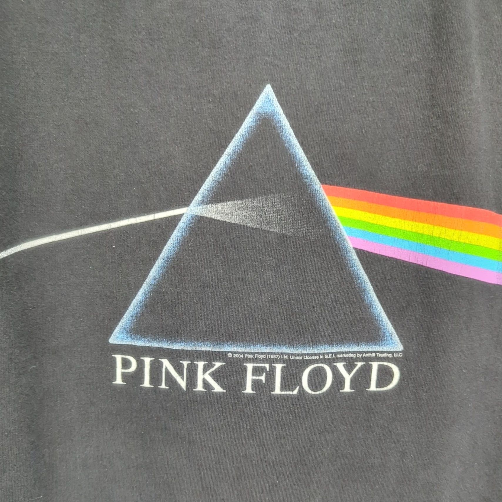 Vintage VINTAGE Pink Floyd Dark Side of the Moon T Shirt XL Black Crew Neck Short Sleeve Graphic 80s Music Mens Size US XL / EU 56 / 4 - 6 Thumbnail