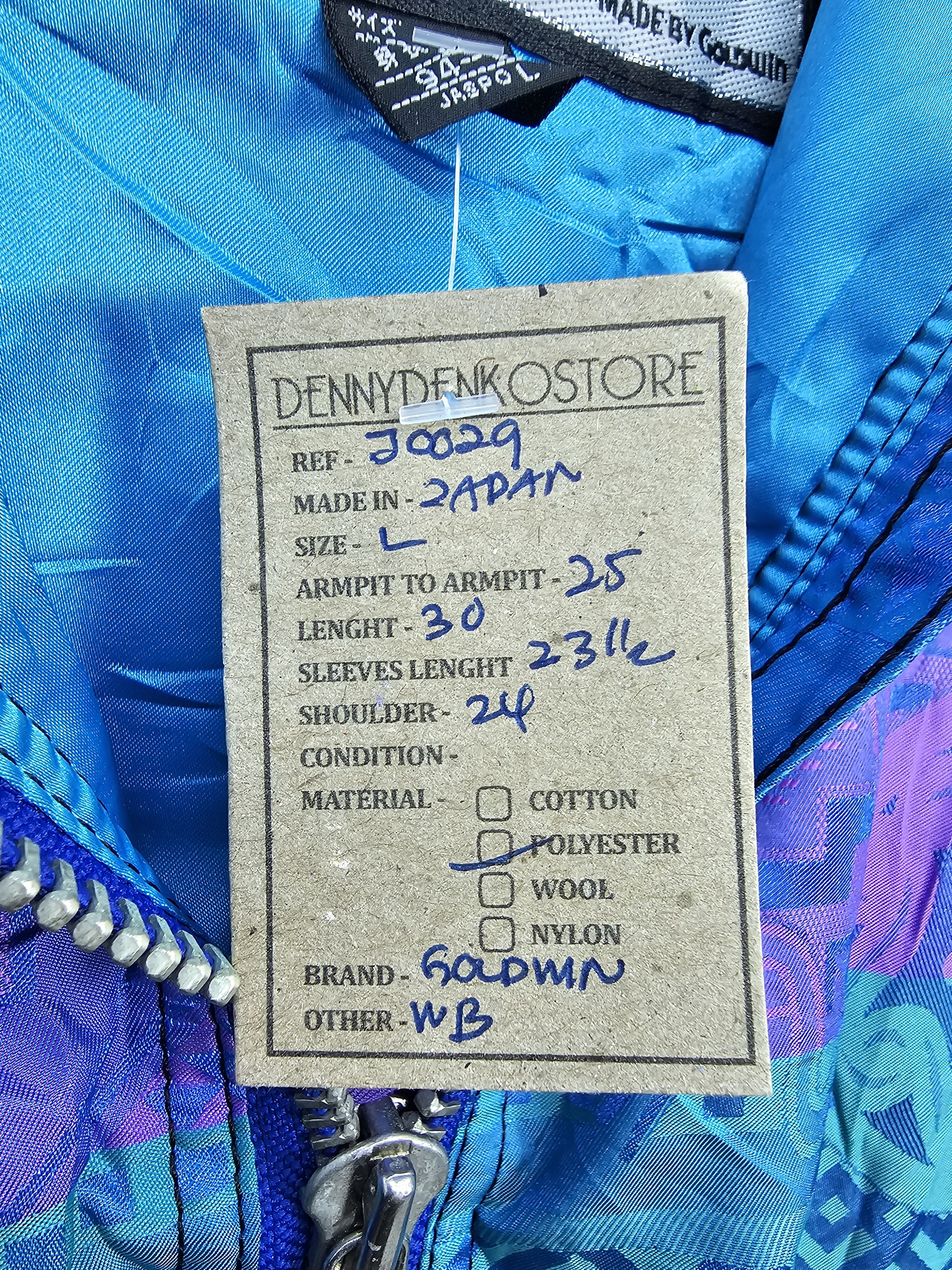 Goldwin Vtg GOLDWIN Stiped Aztec Abstrack Design Ski Jacket J0029 Size US L / EU 52-54 / 3 - 11 Thumbnail