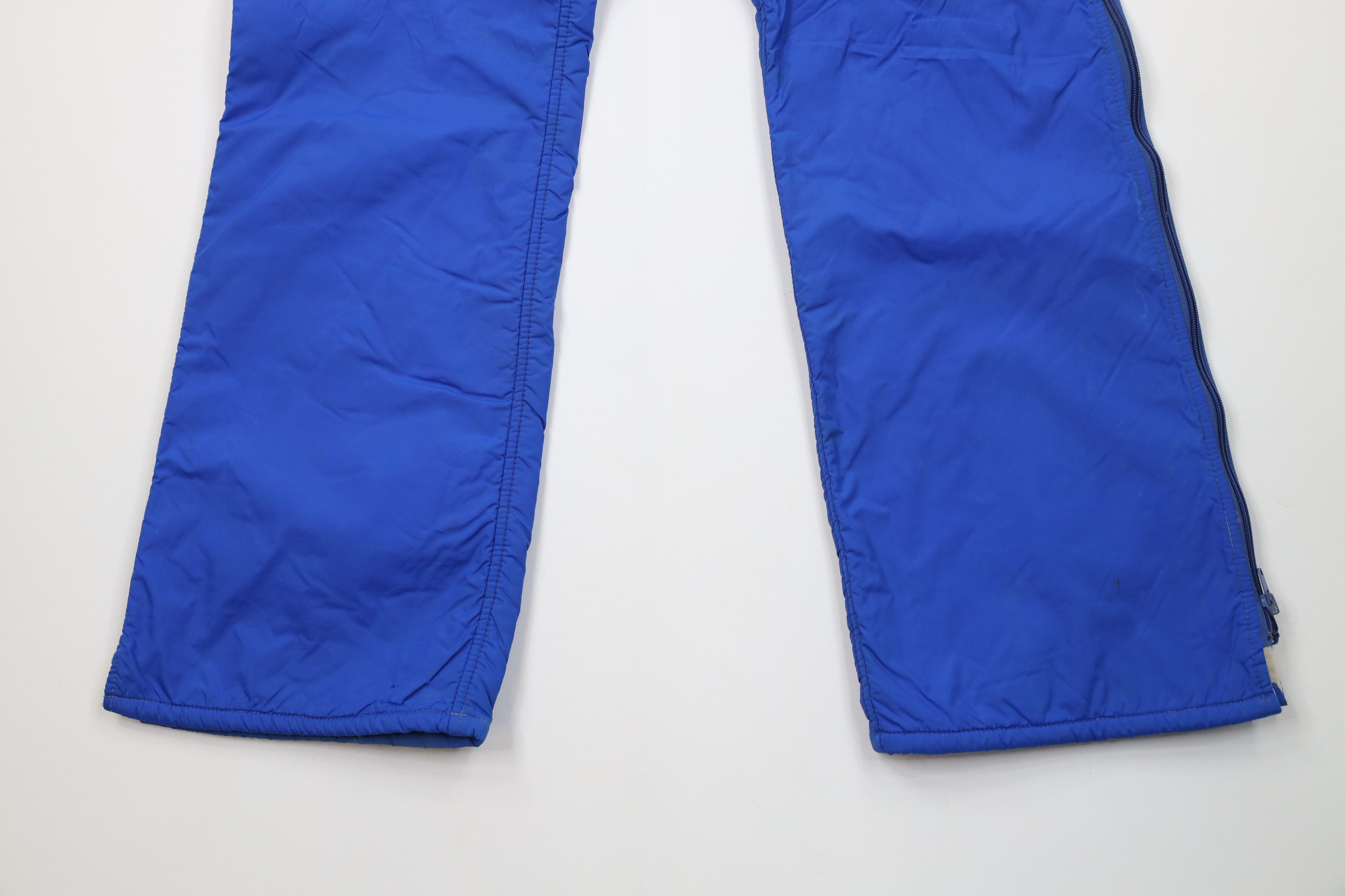 Vintage Vintage 70s Streetwear Lined Winter Snow Pants Blue USA Size US 34 / EU 50 - 4 Thumbnail