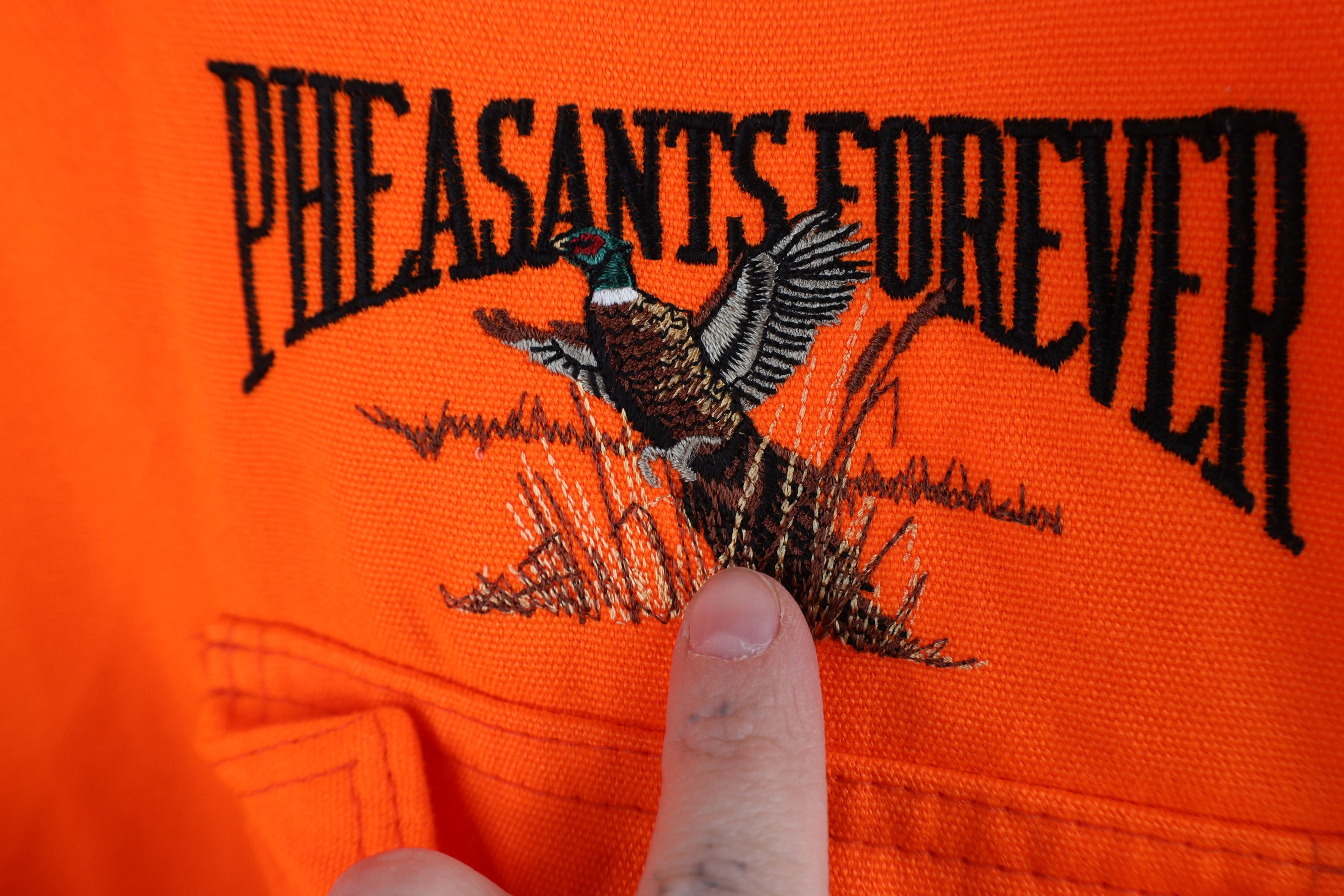 Vintage Vintage 90s Streetwear Hunting Button Shirt Blaze Orange USA Size US L / EU 52-54 / 3 - 5 Thumbnail
