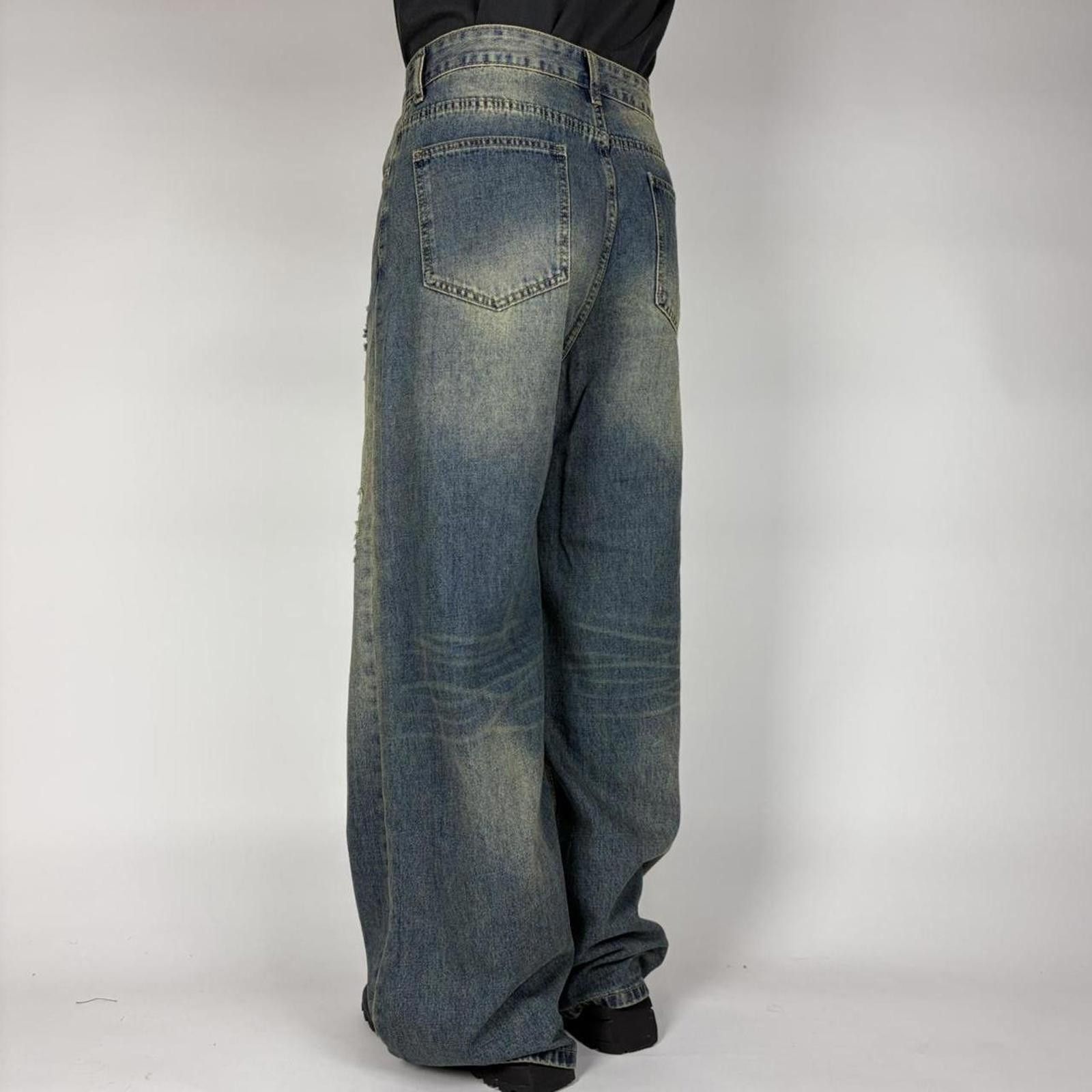Other Blue Wide Leg Boro Denim Size US 32 / EU 48 - 3 Thumbnail