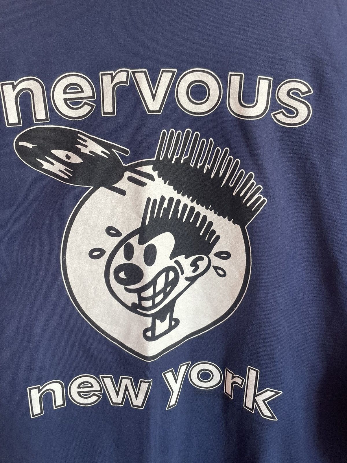 Band Tees × Vintage Vintage 1995 Nervous Records Longsleeve New York Rap T Shirt Size US XL / EU 56 / 4 - 5 Thumbnail