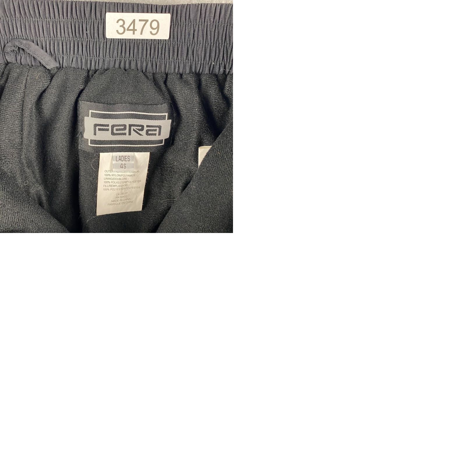Vintage FERA Snow Pants Womens 4 Black Zip Ankle Insulated Winter Performance Pants Size 42" / US 20 - 9 Thumbnail