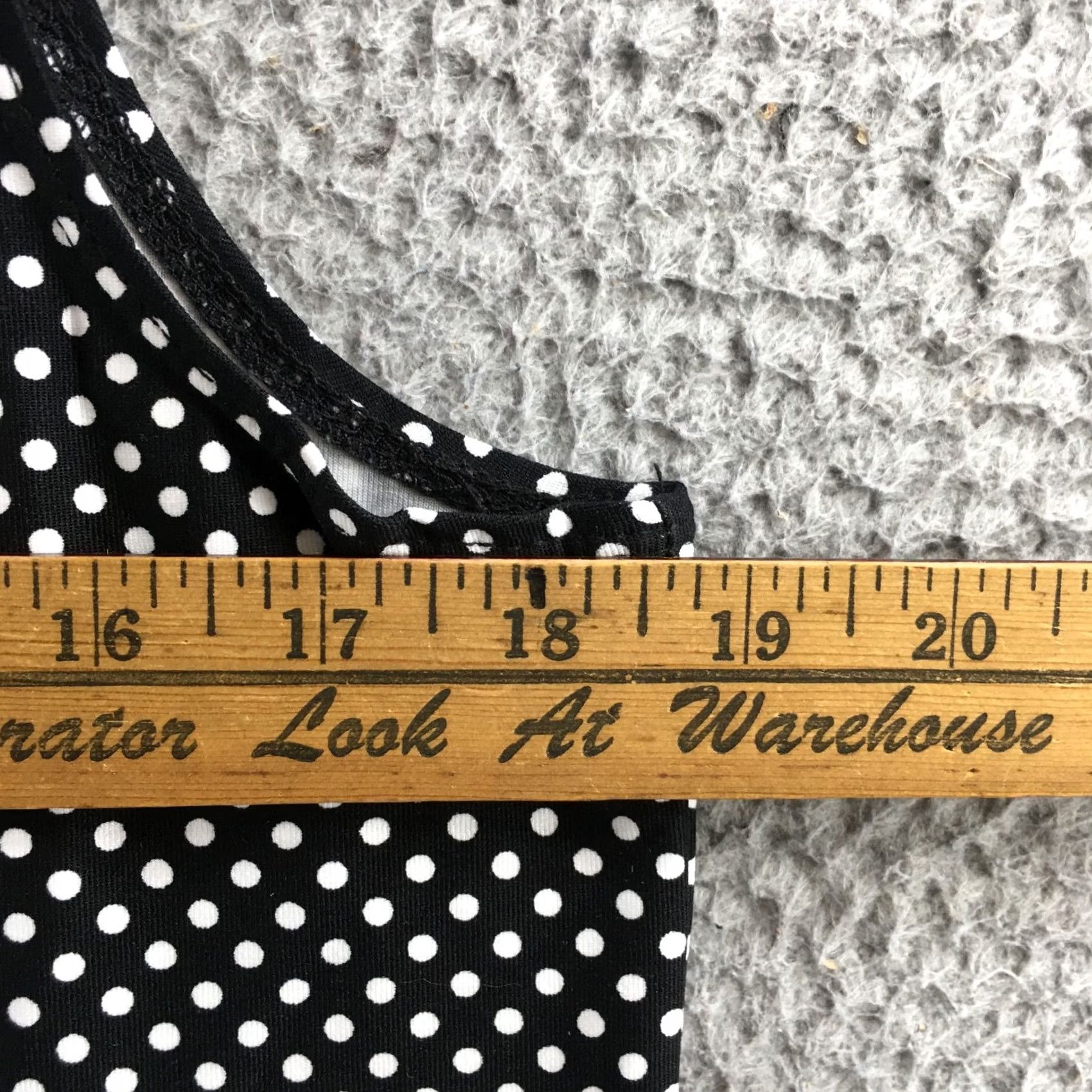 Vintage Chico's Blouse Womens 2 Black White Polka Dot Scoop Neck Sleeveless Pullover Top Size XS / US 0-2 / IT 36-38 - 5 Thumbnail