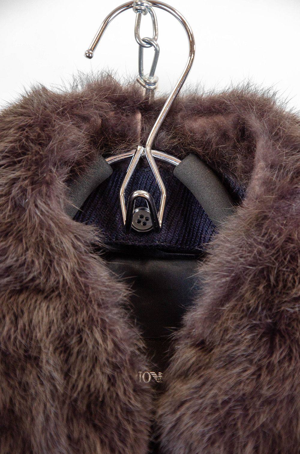 Emporio Armani Emporio Armani Wool Zip Jacket Fur Collar IT50 Size US M / EU 48-50 / 2 - 6 Thumbnail