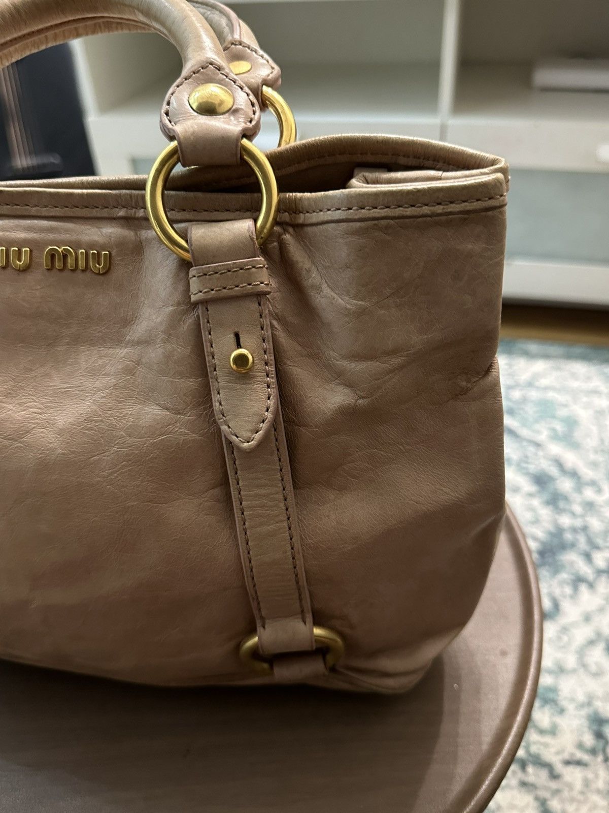 Miu Miu Miu Miu Vitello Lux Leather Shoulder Bag Size ONE SIZE - 5 Thumbnail