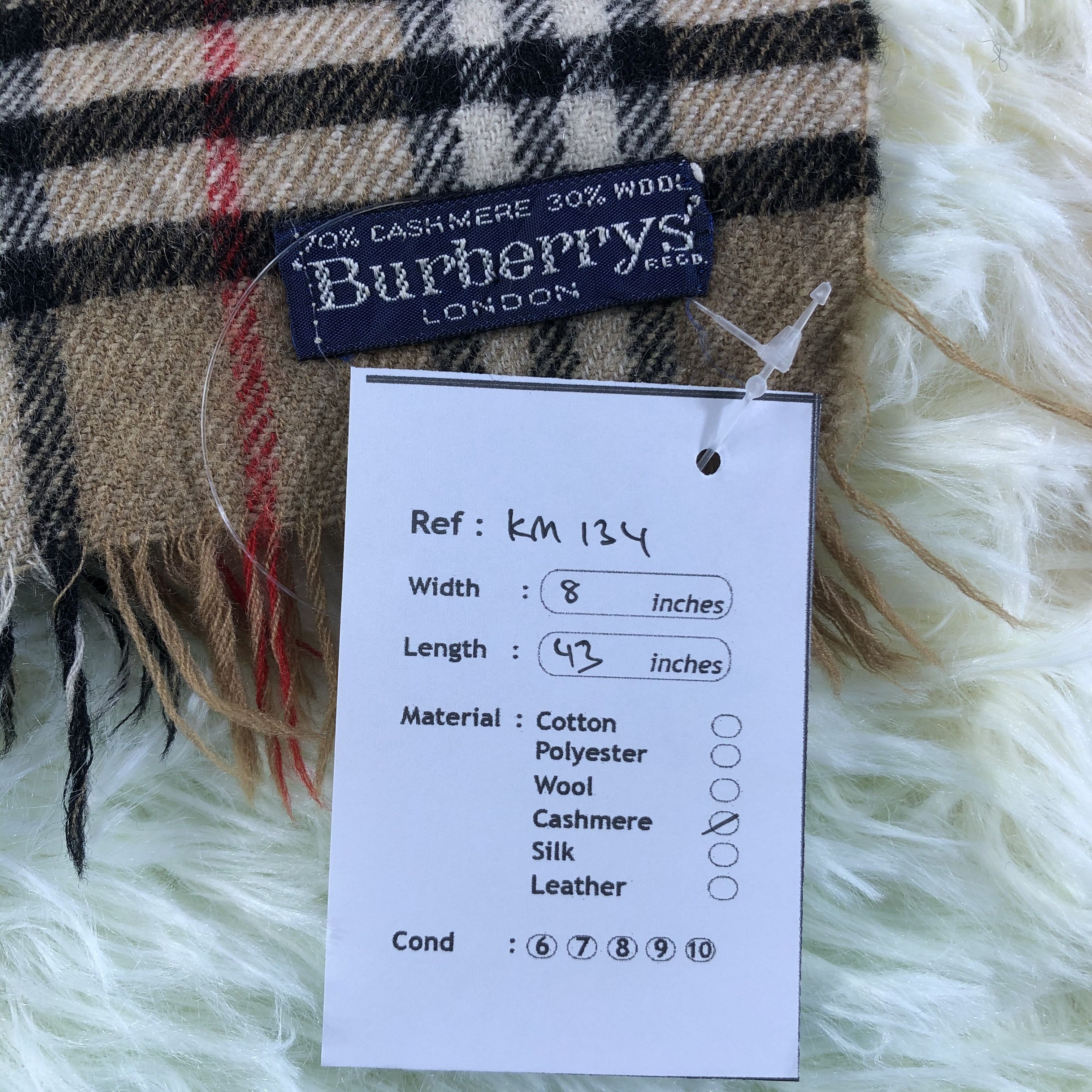 Burberry × Vintage Burberry Scarf / Muffler / Neckwear - KM134 Size ONE SIZE - 5 Thumbnail