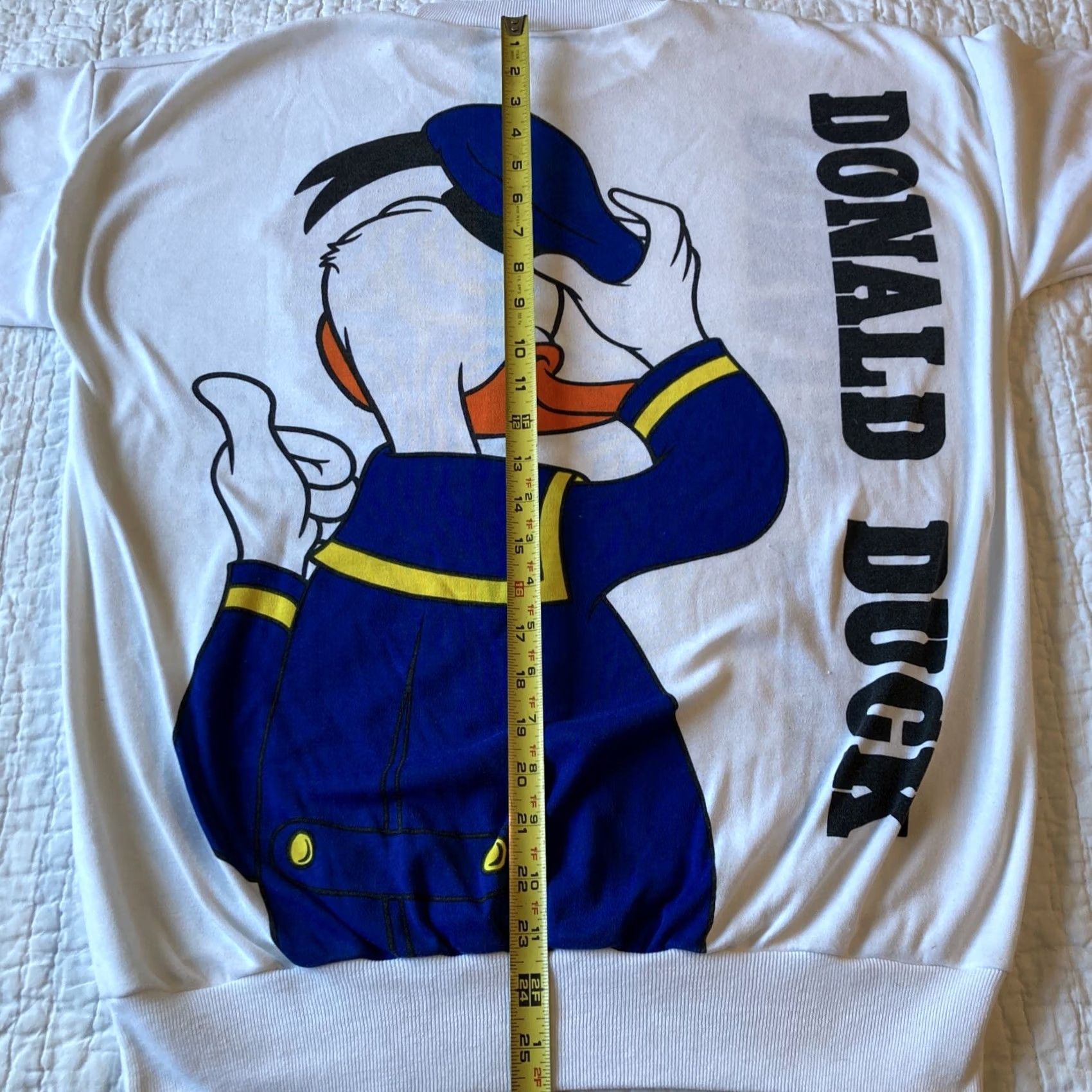 Disney VINTAGE Sunday Comics Sweatshirt Disney Donald Duck 90s Double Sided Print Large Mens L White Crew Neck Pullover Regular Size Sweatshirt Size US L / EU 52-54 / 3 - 7 Thumbnail