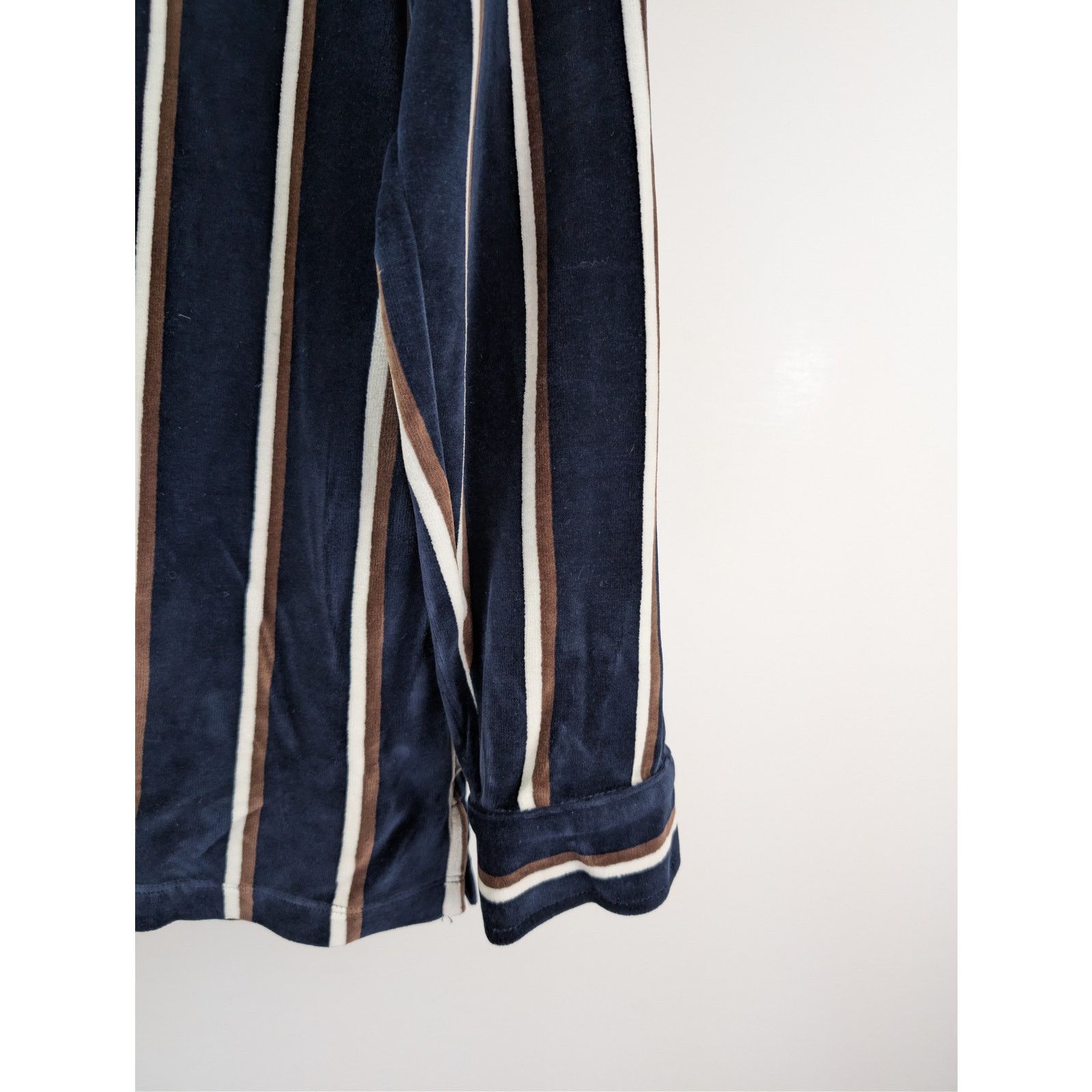 Todd Snyder o1rshd1 CC20 Velvet Striped Button-Up Polo Button Shirt Size US M / EU 48-50 / 2 - 5 Thumbnail