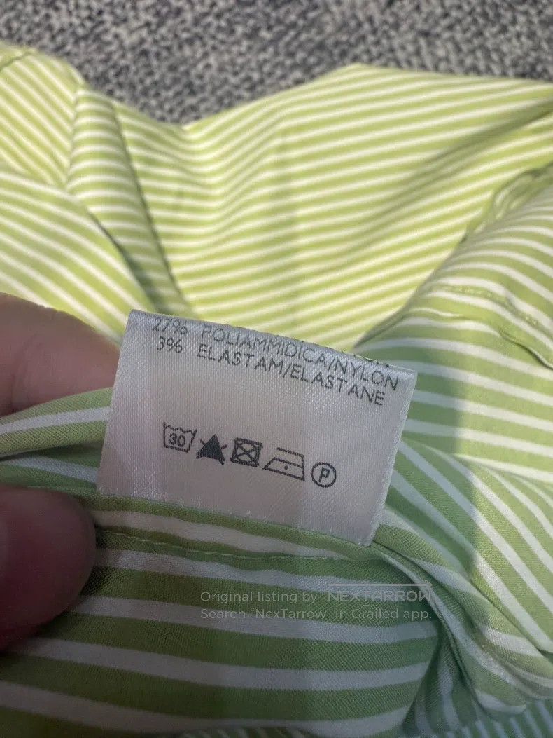 Loro Piana Loro Piana Green striped shirt Size M / US 6-8 / IT 42-44 - 4 Thumbnail