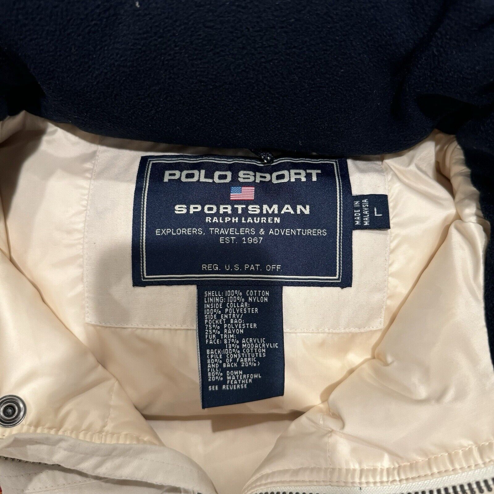 Polo Ralph Lauren Vintage Polo Sport Sportsman Ralph Lauren Puffer Jacket Sz L Size US L / EU 52-54 / 3 - 7 Thumbnail