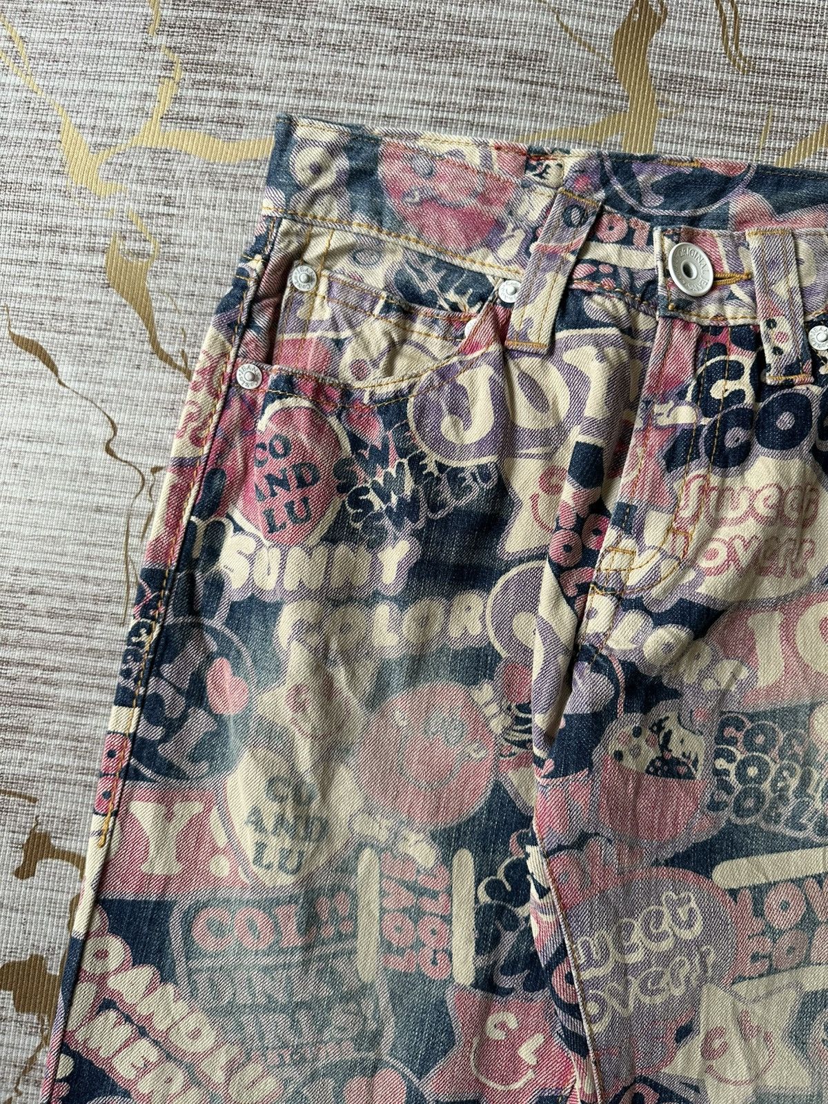 Hysteric Glamour Japanese Brand Co&Lu Fullprint Design Hysteric Style Denim Size US 28 / EU 44 - 10 Thumbnail