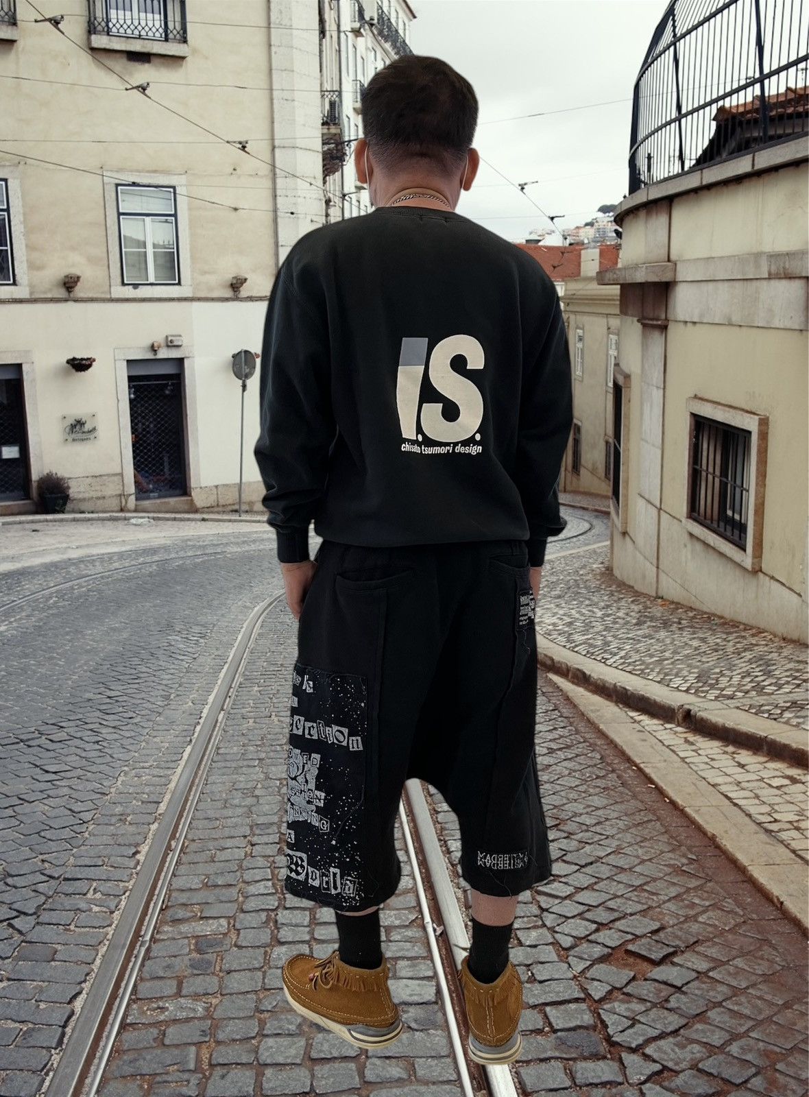 KMRii Danke Schon Drop Crotch Sweat Short Pants Size US 36 / EU 52 - 2 Thumbnail
