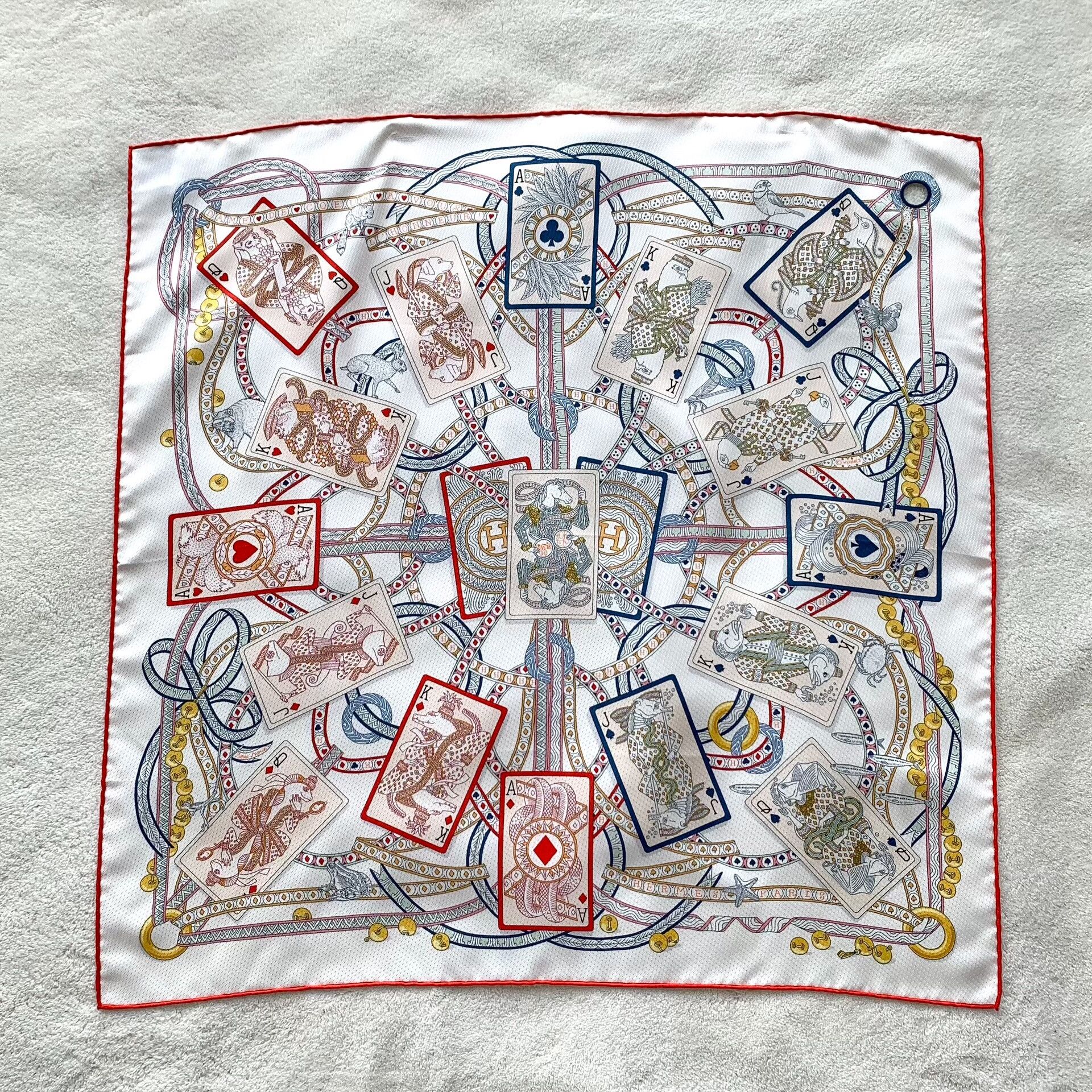 Hermes Hermes White Scarf 37 Men Size ONE SIZE - 1 Thumbnail