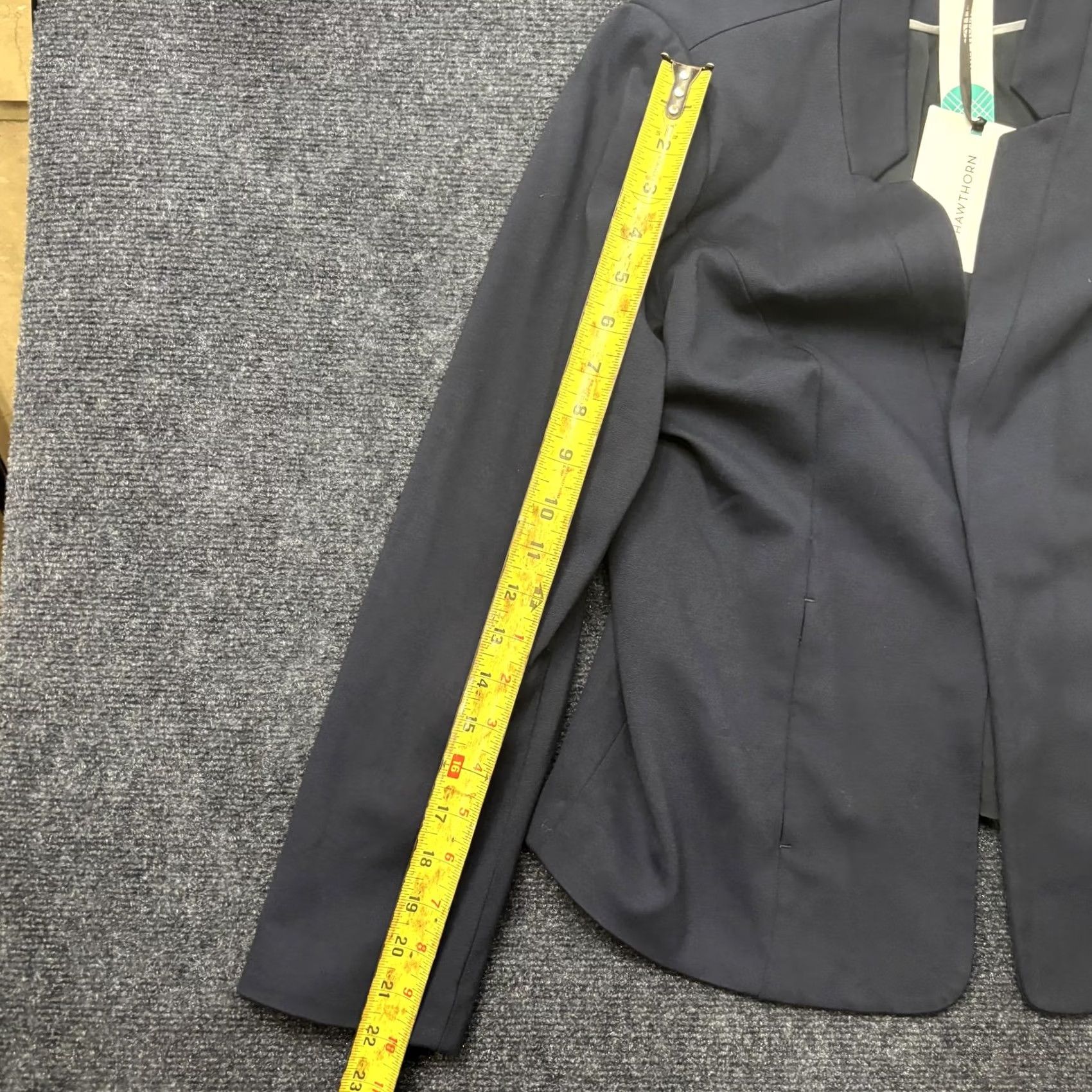 Vintage 41Hawthorn Blazer Jacket Womens Large Navy Open Front Lined Pockets Stitch Fix Size L / US 10 / IT 46 - 5 Thumbnail