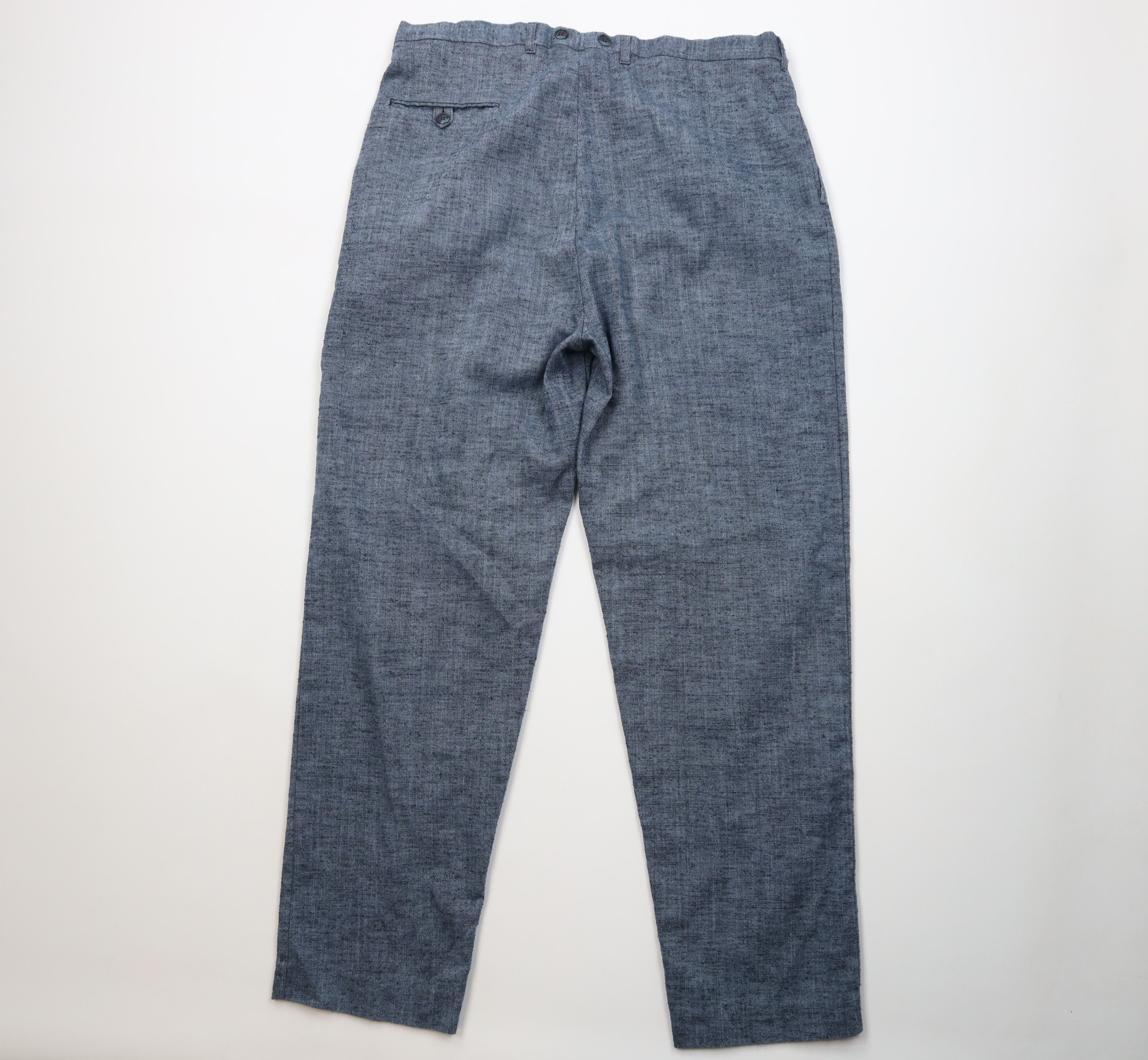Vintage Vintage 60s 70s Streetwear Burlap Linen Blend Pants USA Size US 34 / EU 50 - 9 Thumbnail