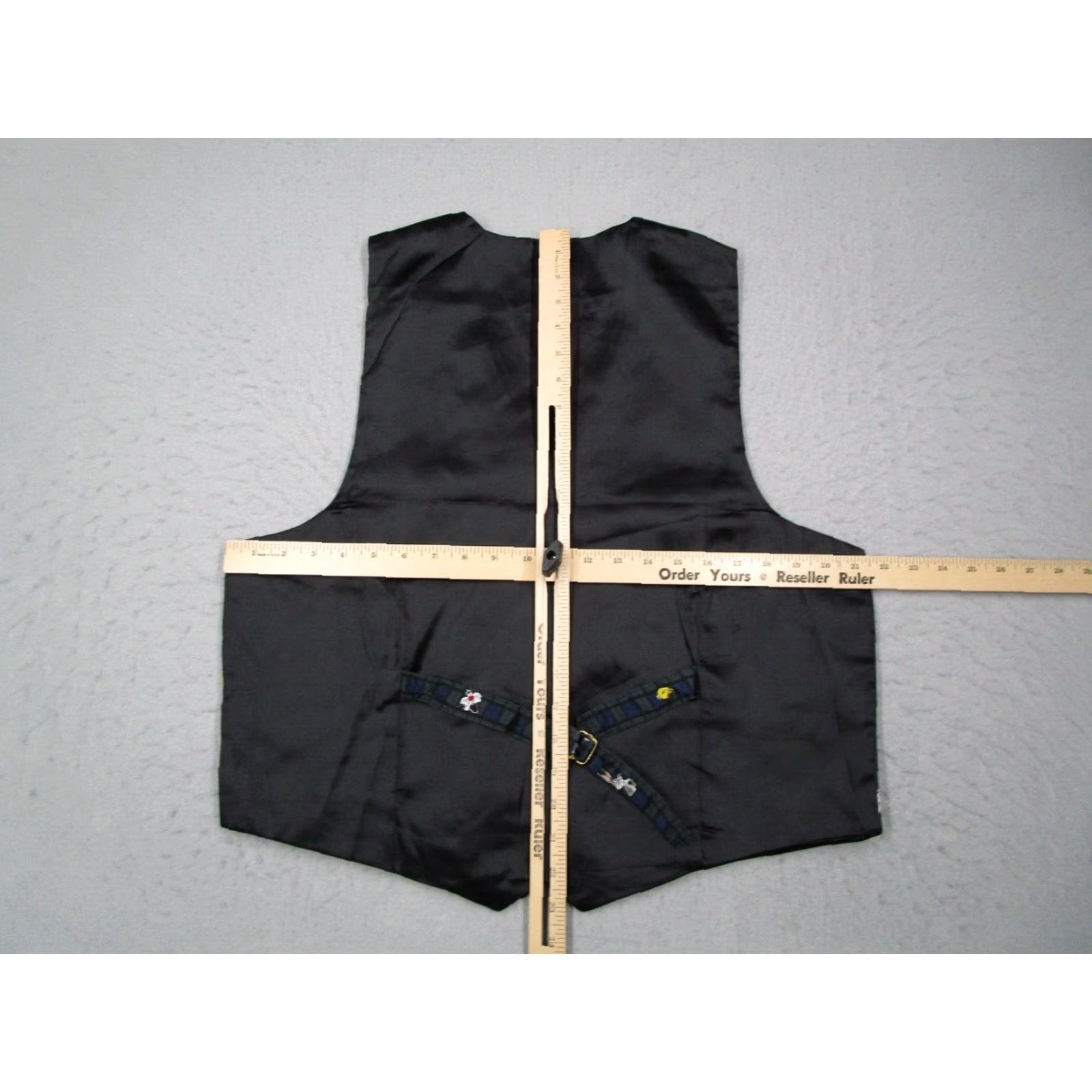 Vintage VINTAGE Looney Tunes Tartan Silk Vest Men Small Green Blue Adjustable Waist Size US S / EU 44-46 / 1 - 4 Thumbnail