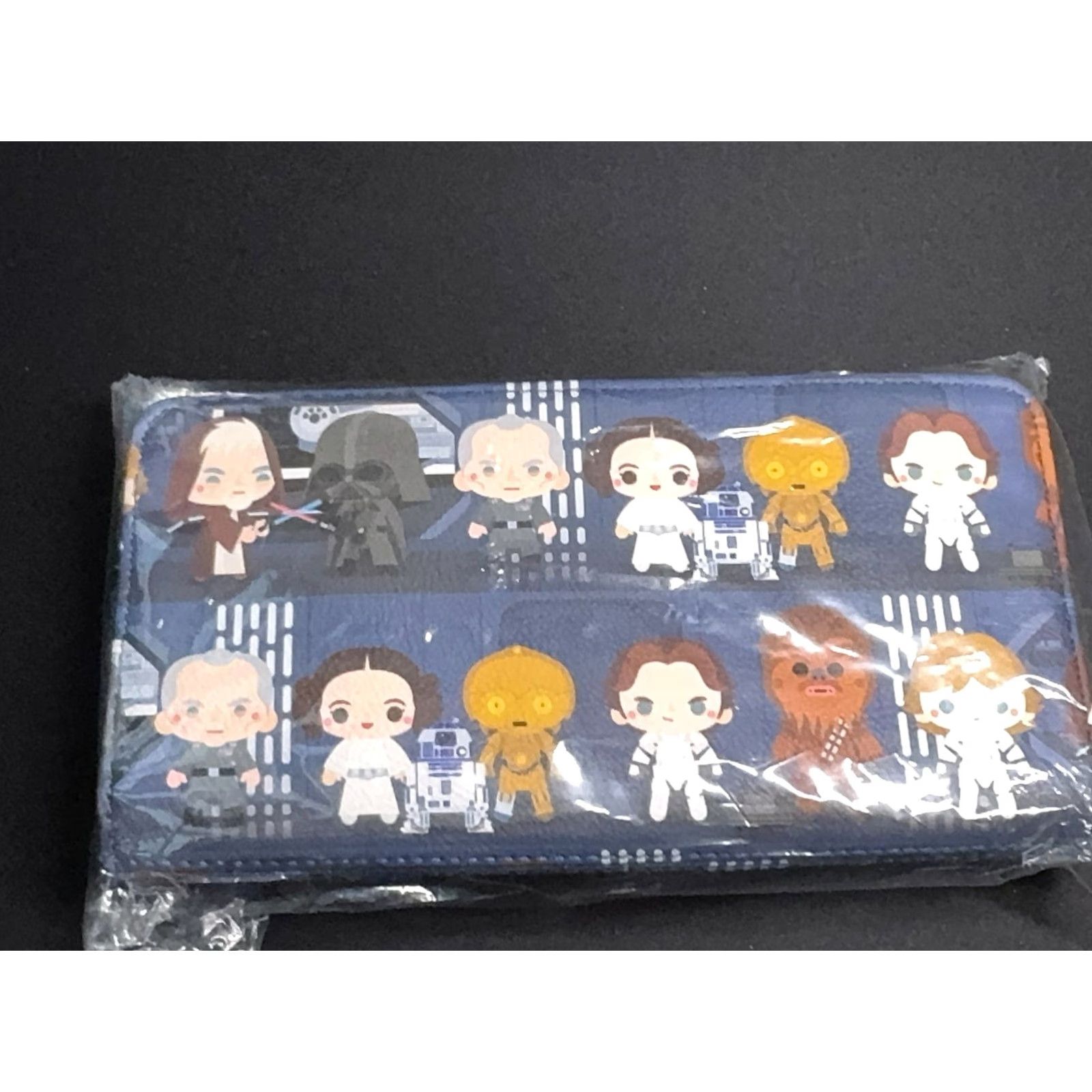 Vintage VINTAGE Star Wars Loungefly Wallet Womens Blue Faux Leather Zipper Mini Figure New Tags Size ONE SIZE - 8 Thumbnail
