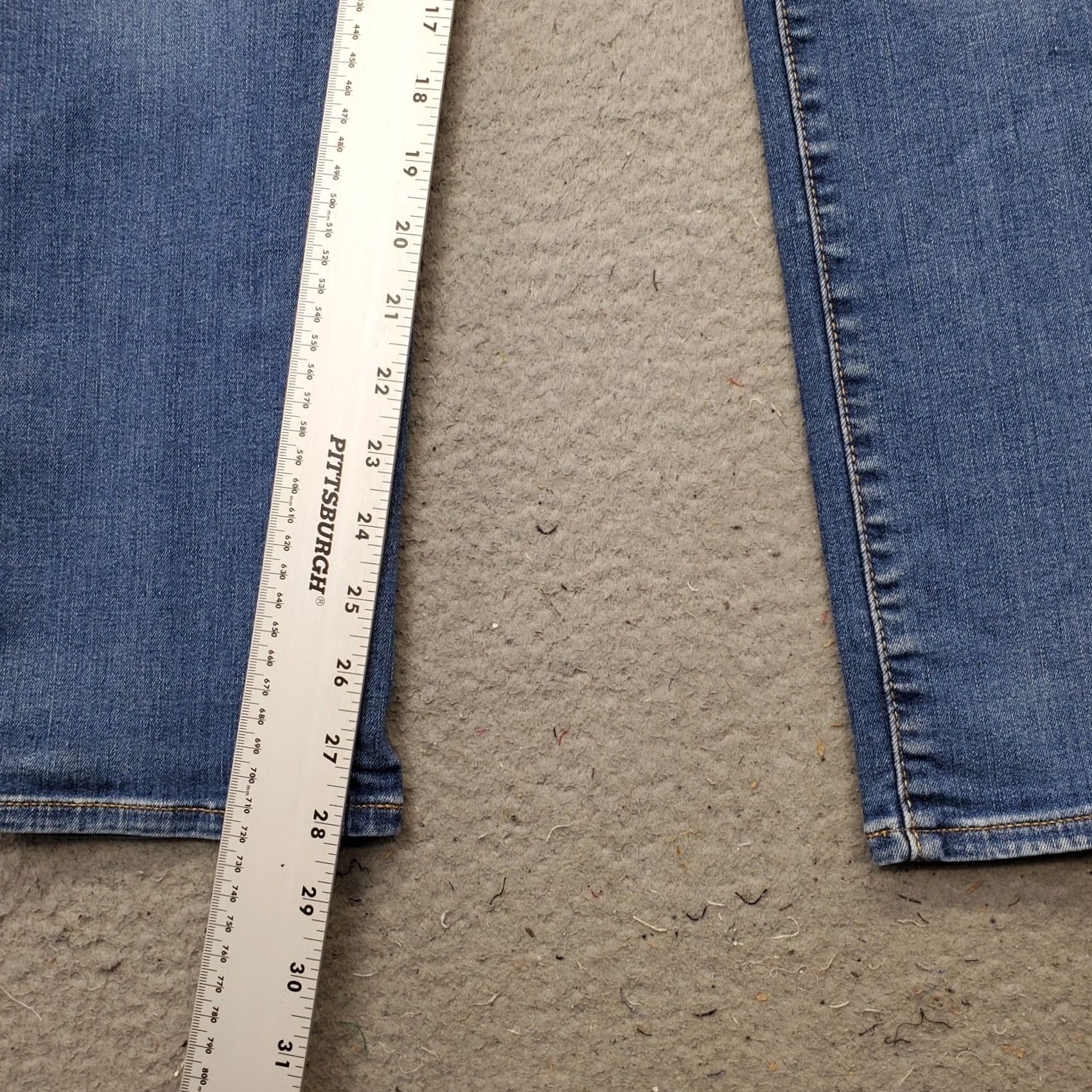Levi's Levi's Skinny Jeans Women 14 Blue Denim Mid Rise Classic Fit 5-Pocket Denim Jeans Women's Size 14 Blue Size 36" / US 14 / IT 50 - 4 Thumbnail