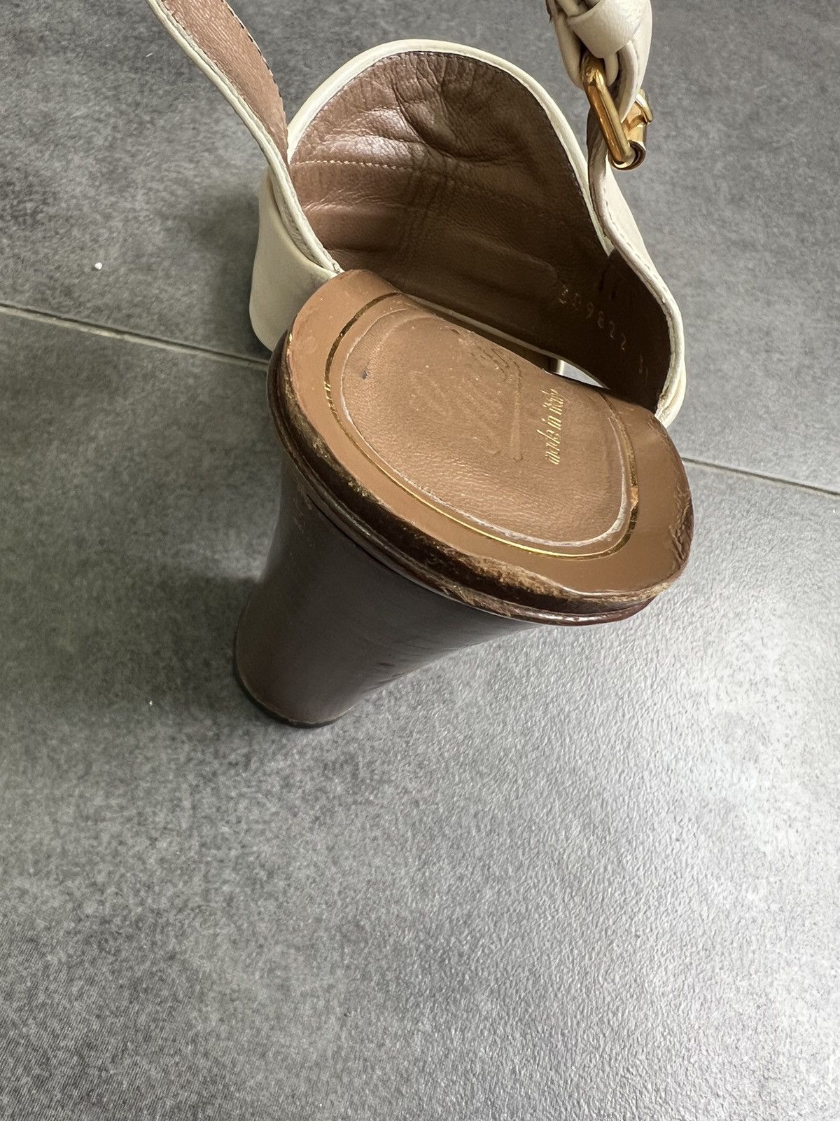 Gucci Vintage Gucci horsebit sandals Heels With Strap Ankle Size US 7 / IT 37 - 16 Thumbnail