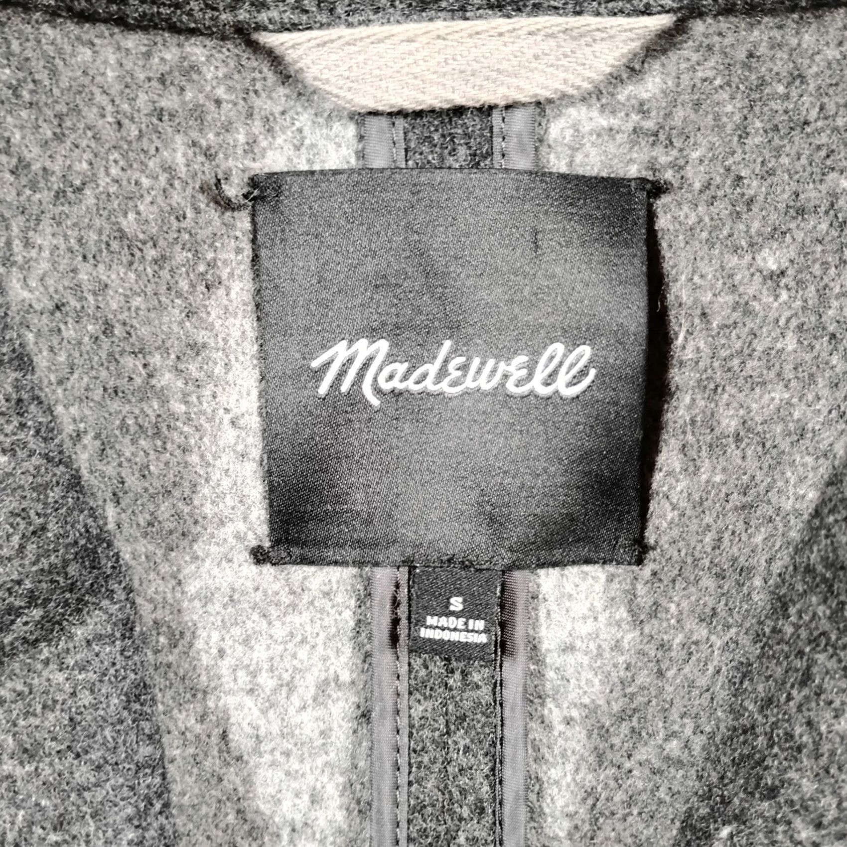 Madewell Madewell Womens Gray Wool Blend Car Coat Jacket S Size S / US 4 / IT 40 - 2 Thumbnail