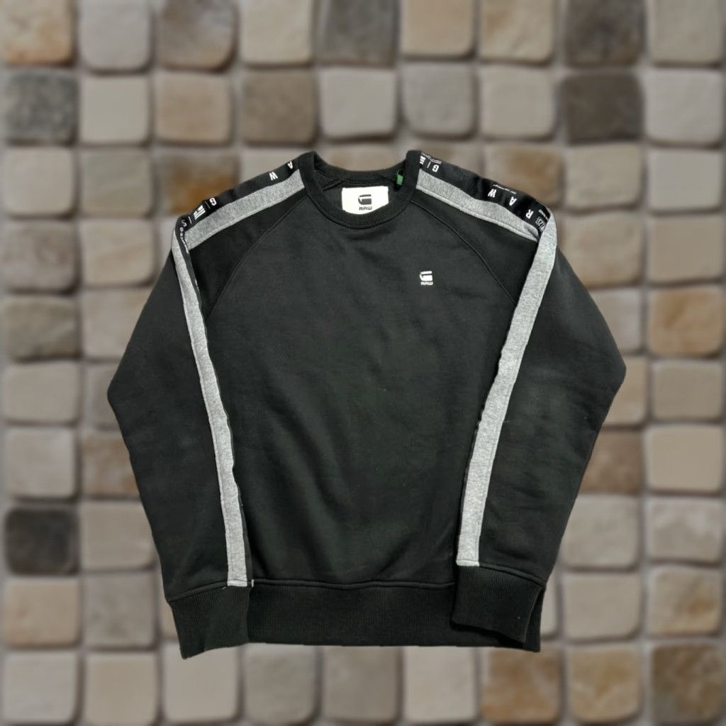 G-Star G Star Raw Sport Crew Neck Sweater Mens L Black Knit Pullover Casual Winter Size US L / EU 52-54 / 3 - 1 Thumbnail