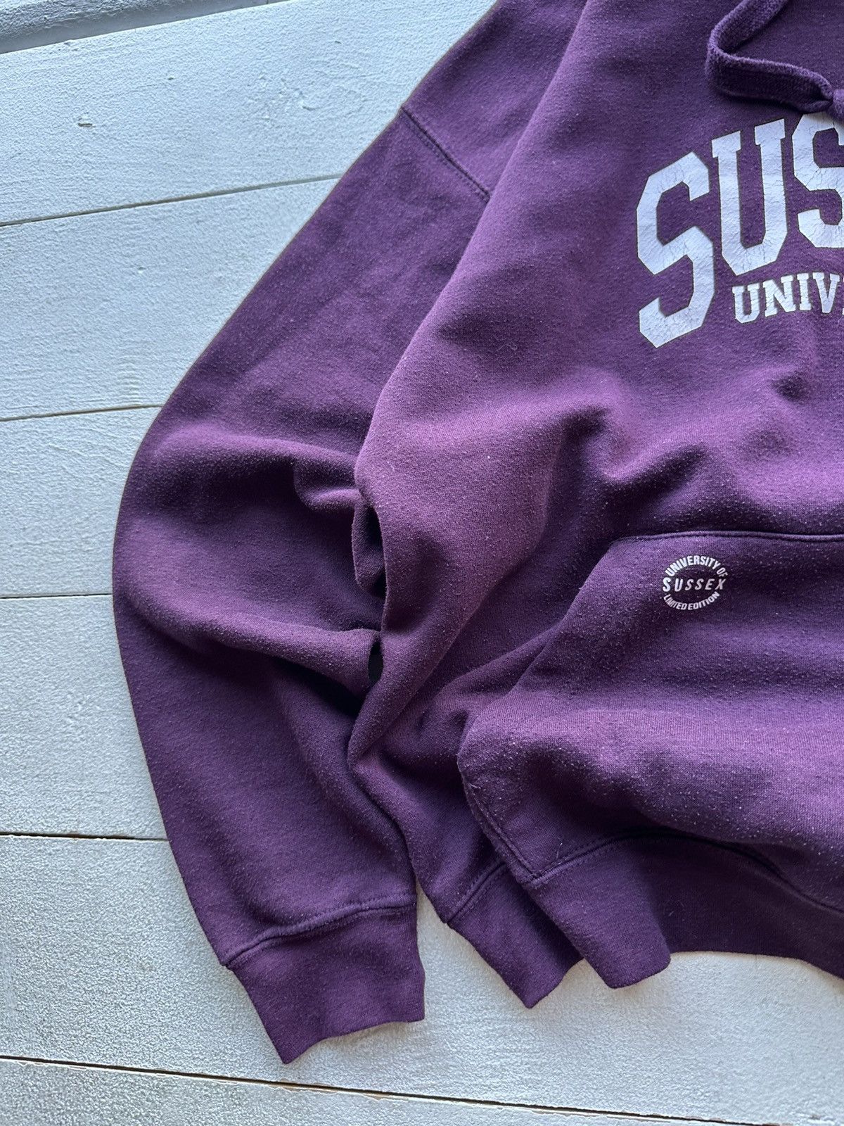 Vintage 🚨Vintage SUSSEX University USA Sweater Hoodie RARE BIG LOGO Size US M / EU 48-50 / 2 - 2 Thumbnail