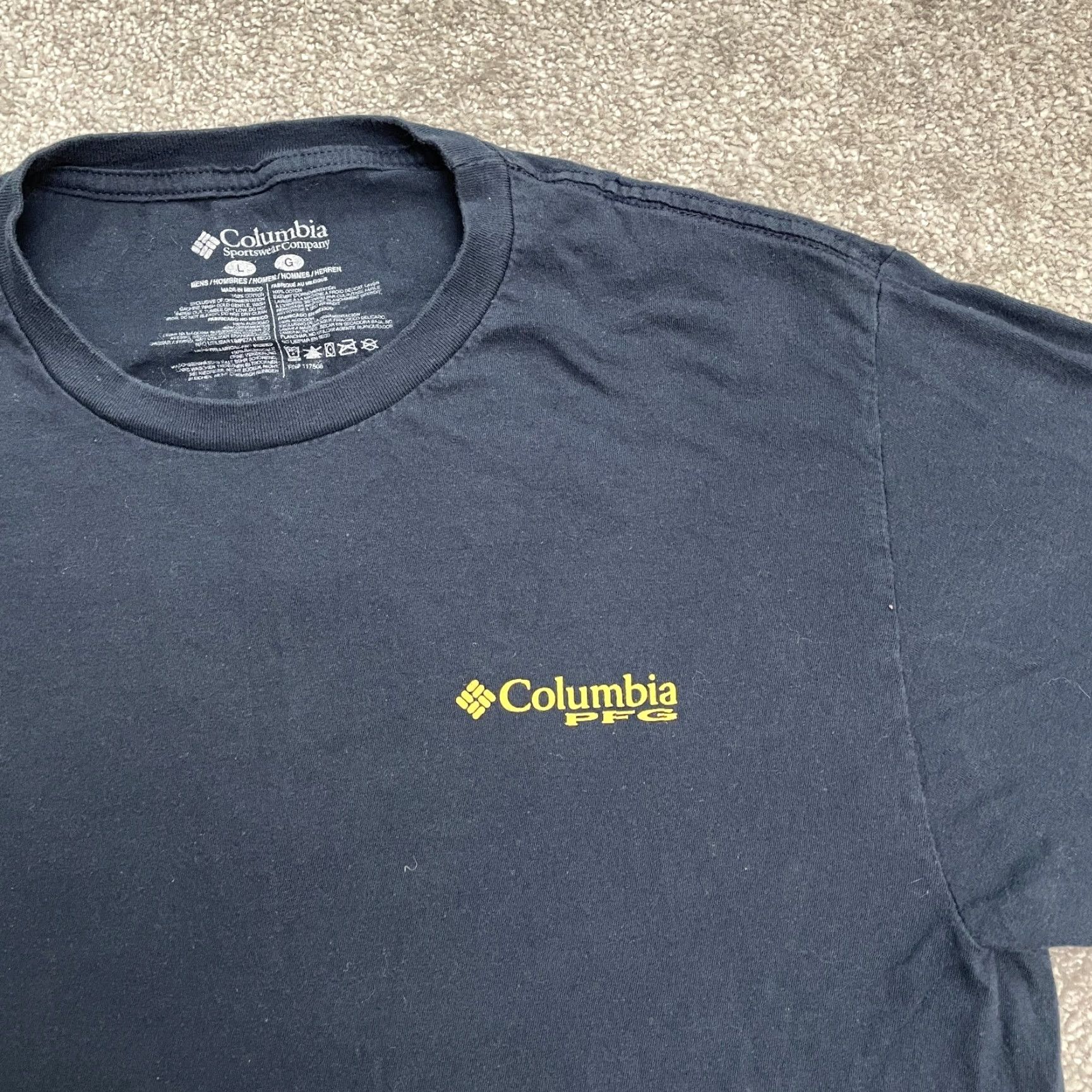 Vintage Columbia PFG T-Shirt Mens Large Blue Crew Neck Short Sleeve Casual Tee Shirt Size US L / EU 52-54 / 3 - 3 Thumbnail