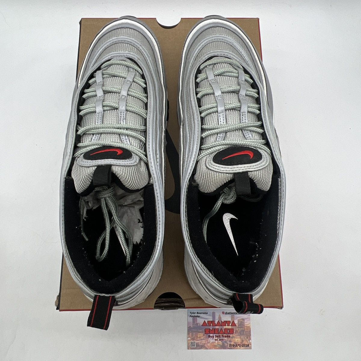 Nike Air max 97 silver bullet Size US 12 / EU 45 - 7 Thumbnail