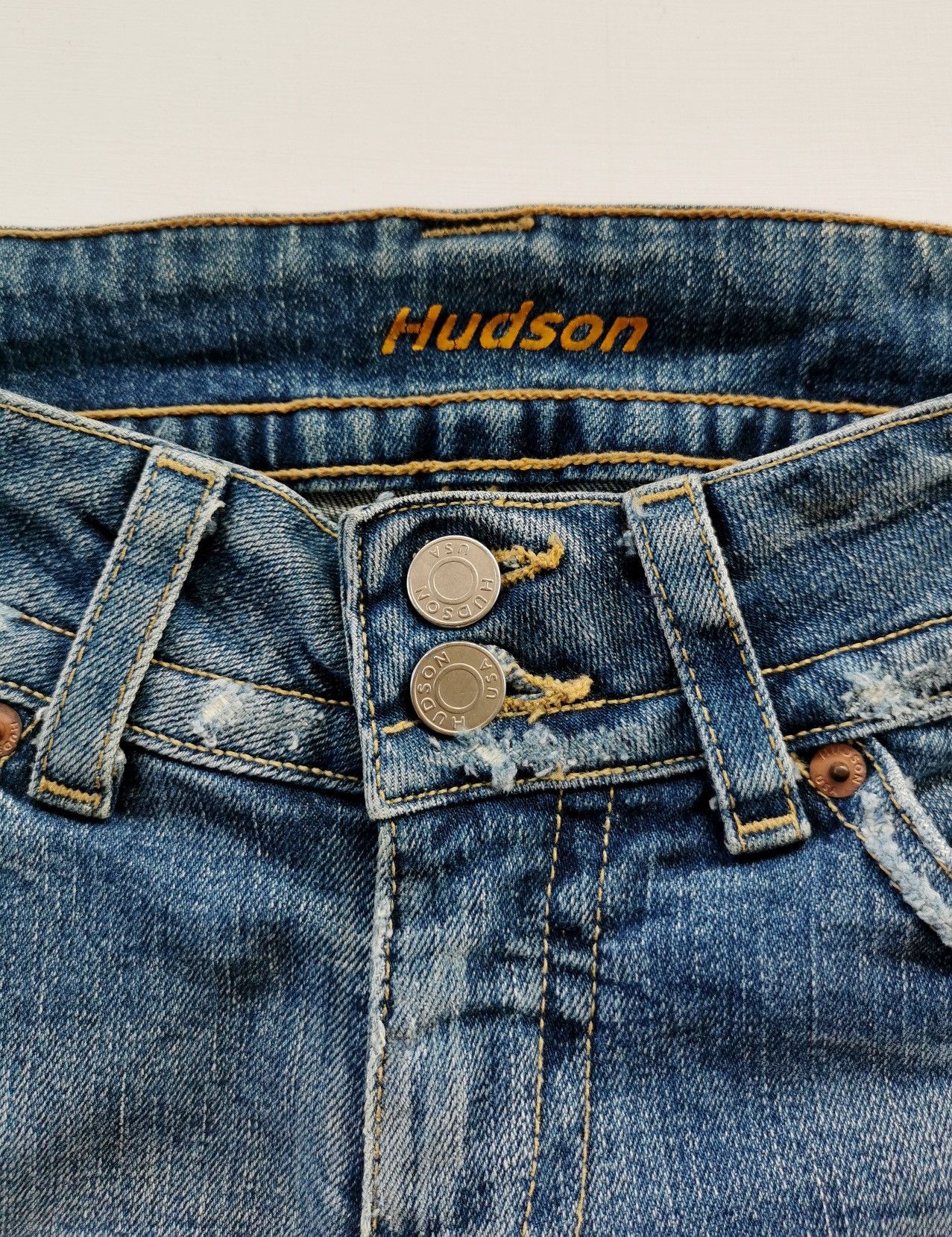 Hudson Y2K Hudson Flare Bootcut Distressed Stretch Denim Size 24" / US 00 / IT 34 - 8 Thumbnail