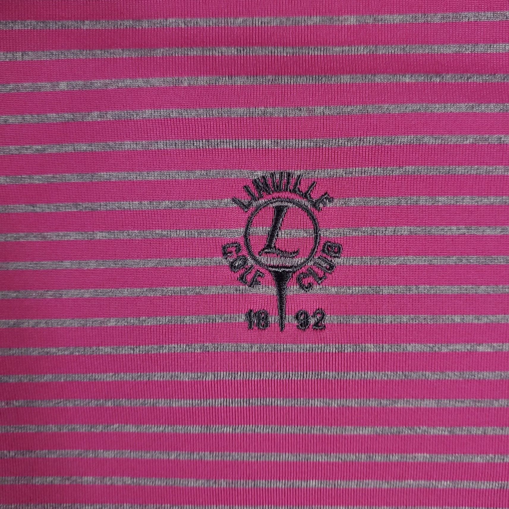 Vintage Donald Ross Polo Shirt Mens Large Pink Striped Golf Casual Short Sleeve Size US L / EU 52-54 / 3 - 2 Thumbnail