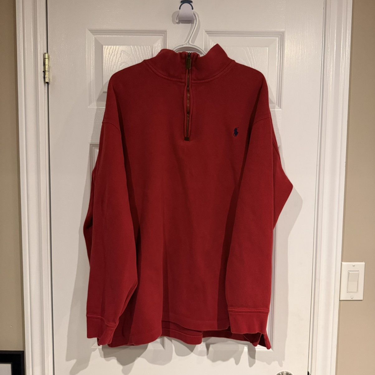 Polo Ralph Lauren Polo Ralph Lauren vintage red Quarter zip Size US XL / EU 56 / 4 - 8 Thumbnail