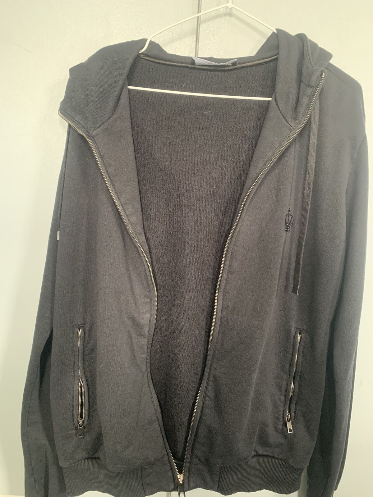 Dolce & Gabbana black hoodie full zip black crown Size US M / EU 48-50 / 2 - 1 Thumbnail