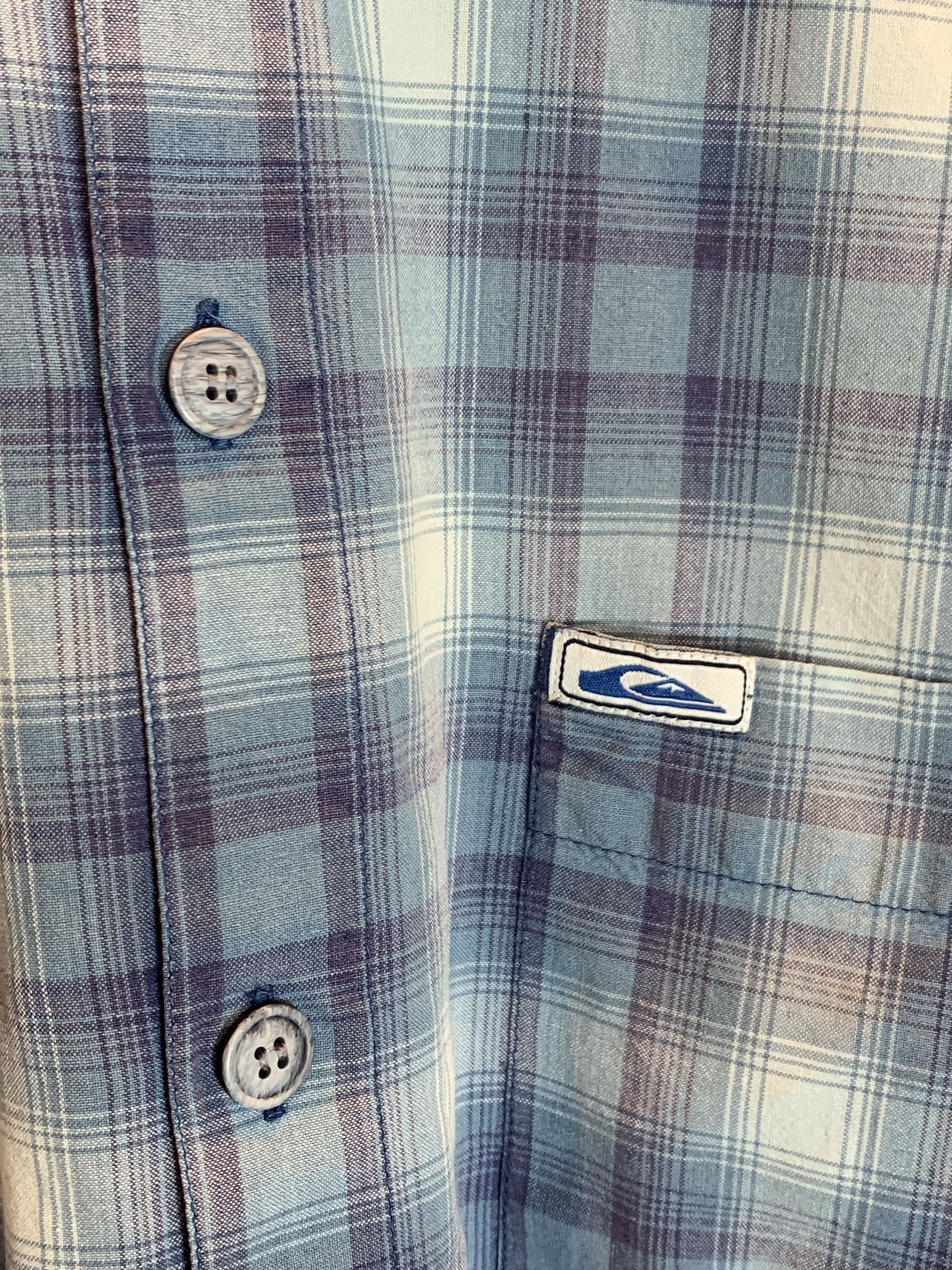 Quiksilver *RARE* Vintage Quiksilver Plaid Surf Button Up Shirt Size US L / EU 52-54 / 3 - 6 Thumbnail