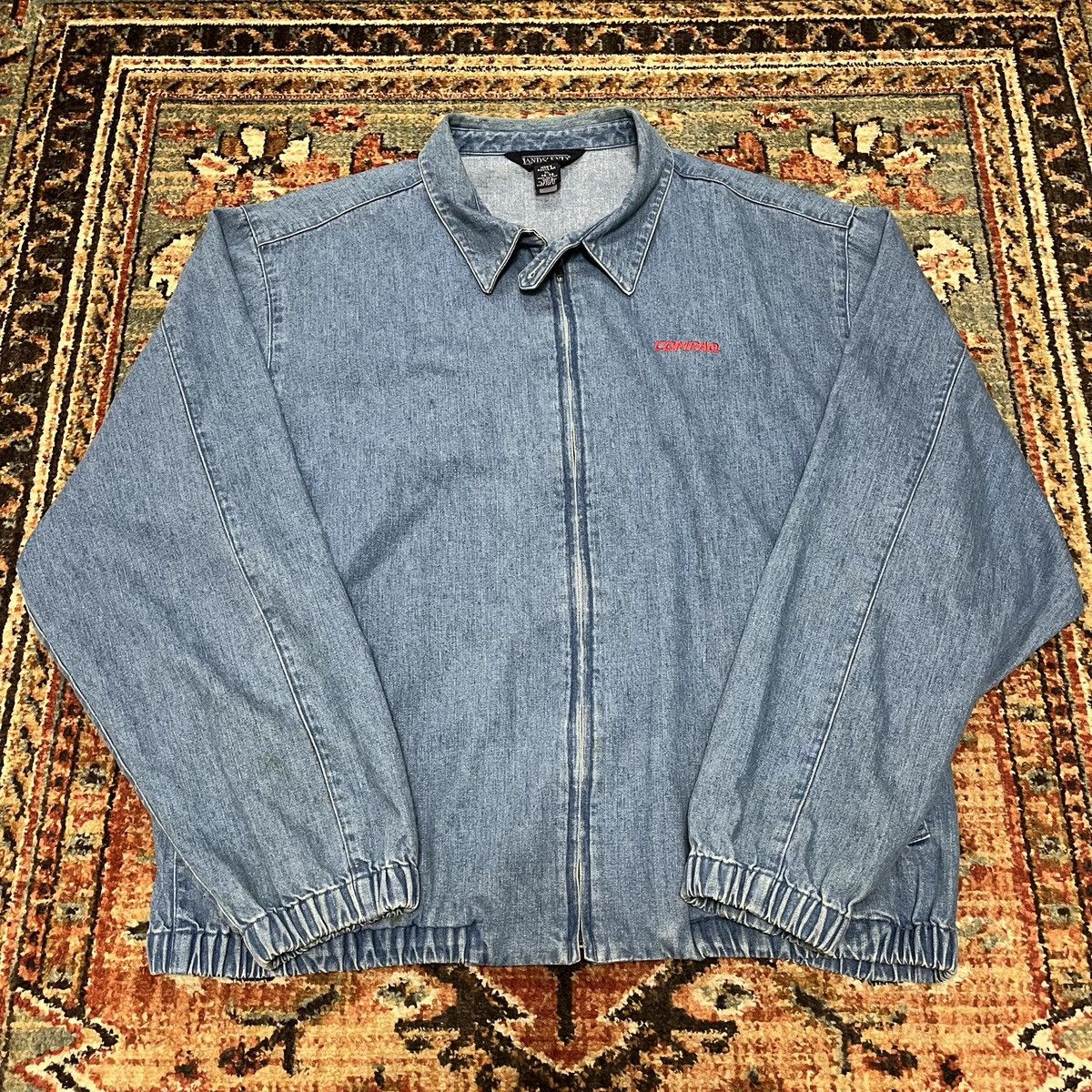 Vintage Vintage Compaq Computer PC XL Denim Jacket 90s Size US XL / EU 56 / 4 - 1 Thumbnail